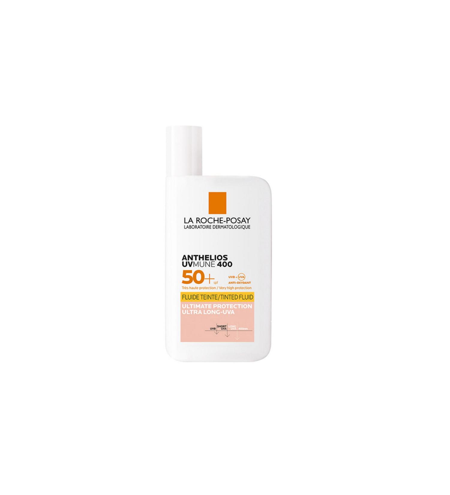 La Roche Posay Anthelios UVmune Fluid SPF50 Broad Spectrum High UVA Protection Tinted Sun Cream 50 ml