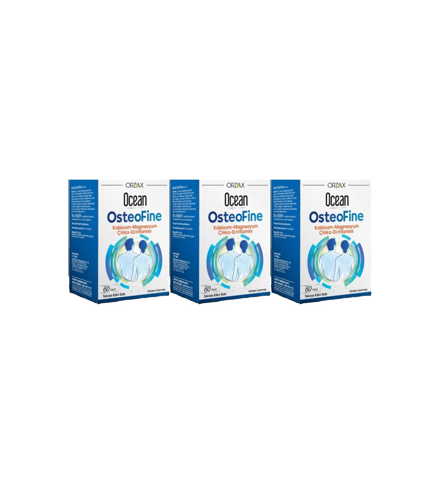 Ocean Osteofine Food Supplement 60 Tablets 3 Pack