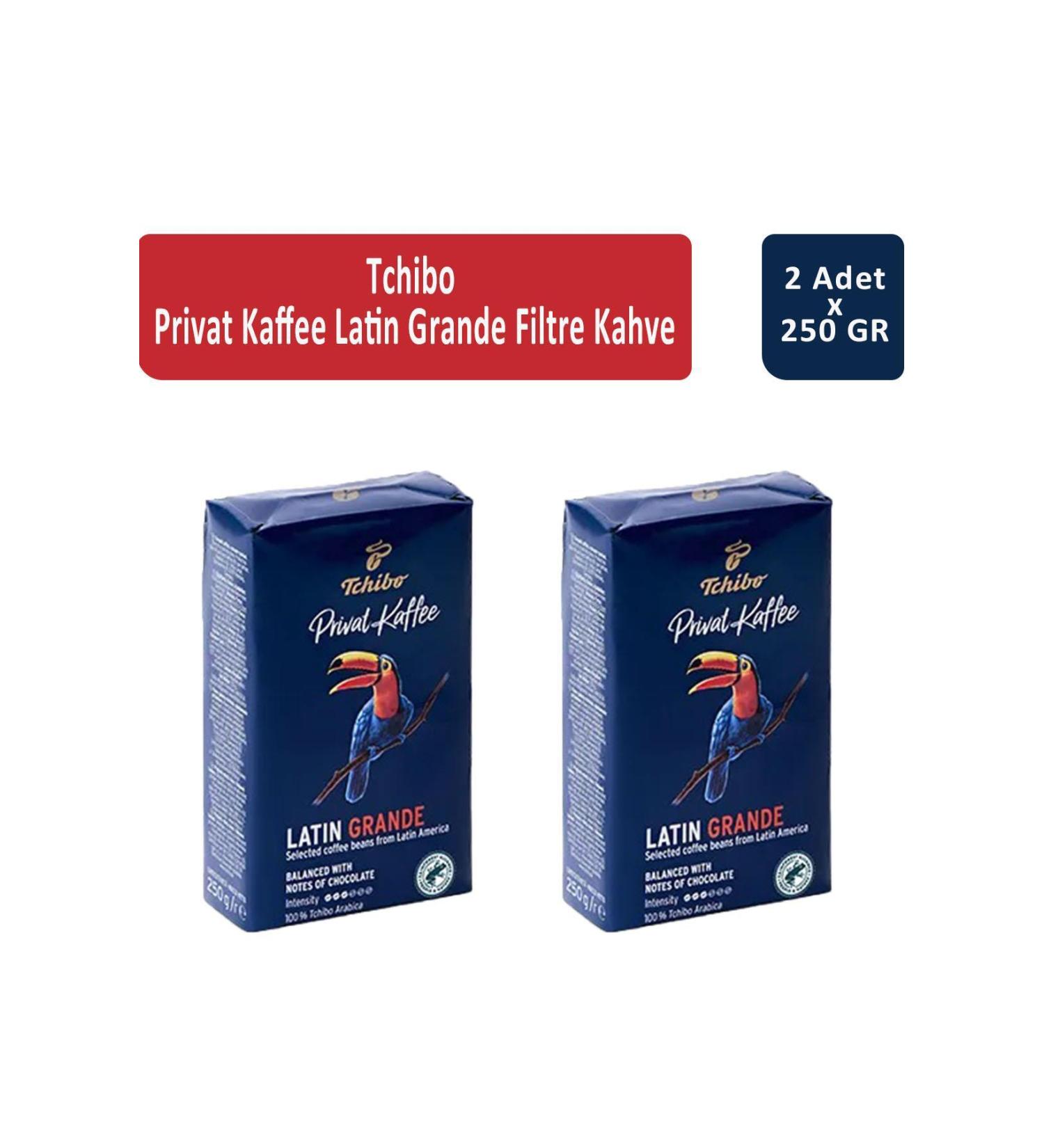 Tchibo Privat Latin Grande Filter Coffee 250 gr x 2 Pieces - Buy Online on GoSupps.com