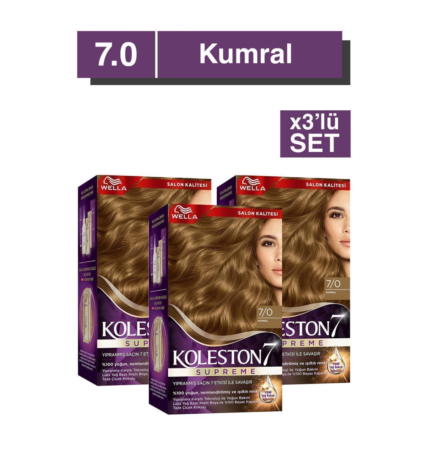 Wella Koleston Supreme Kit 7/0 Blonde X3 Set - Buy Online on GoSupps.com