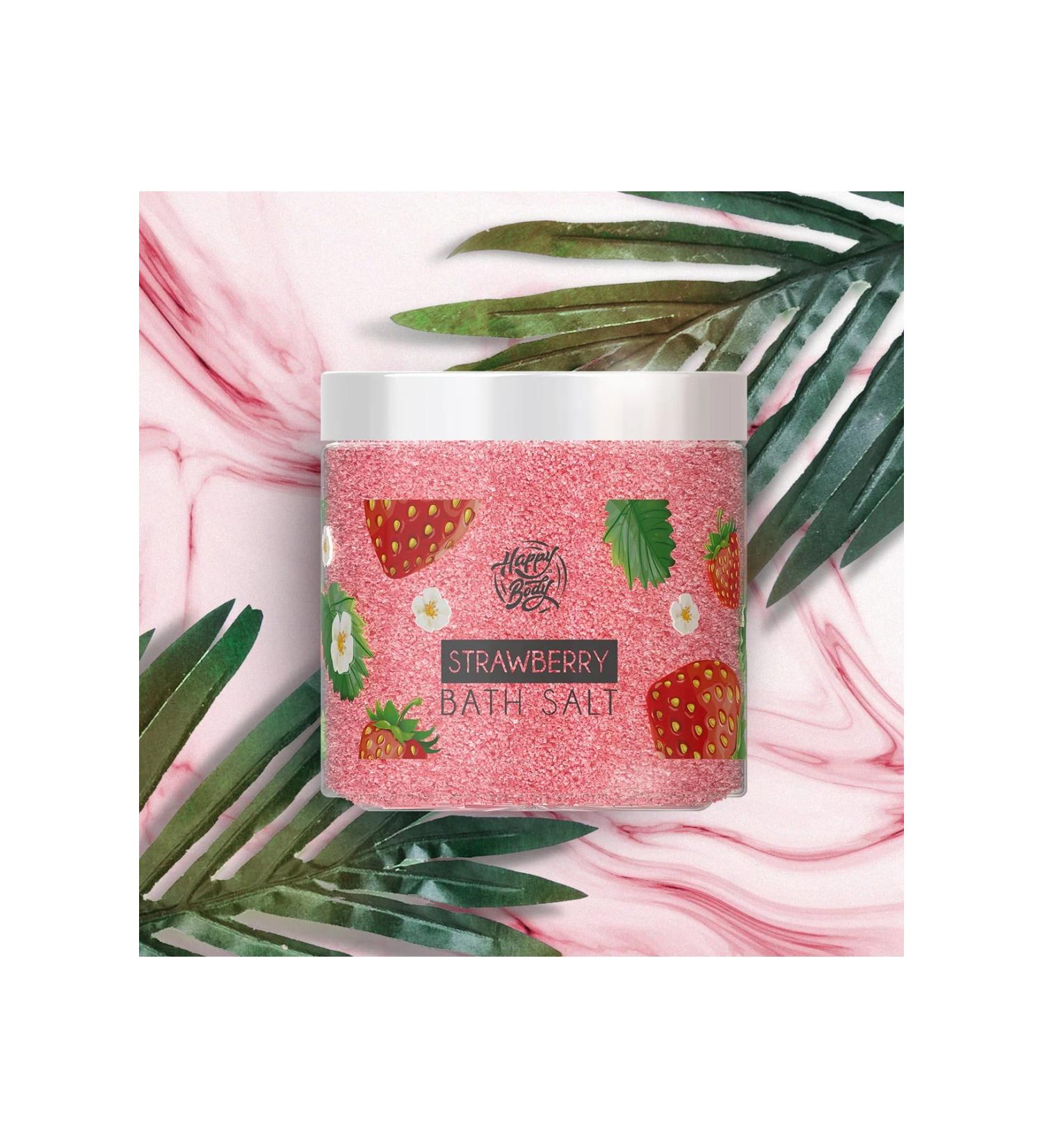 Happy Body Strawberry Scented Bath Salt 250ml - Buy Online on GoSupps.com