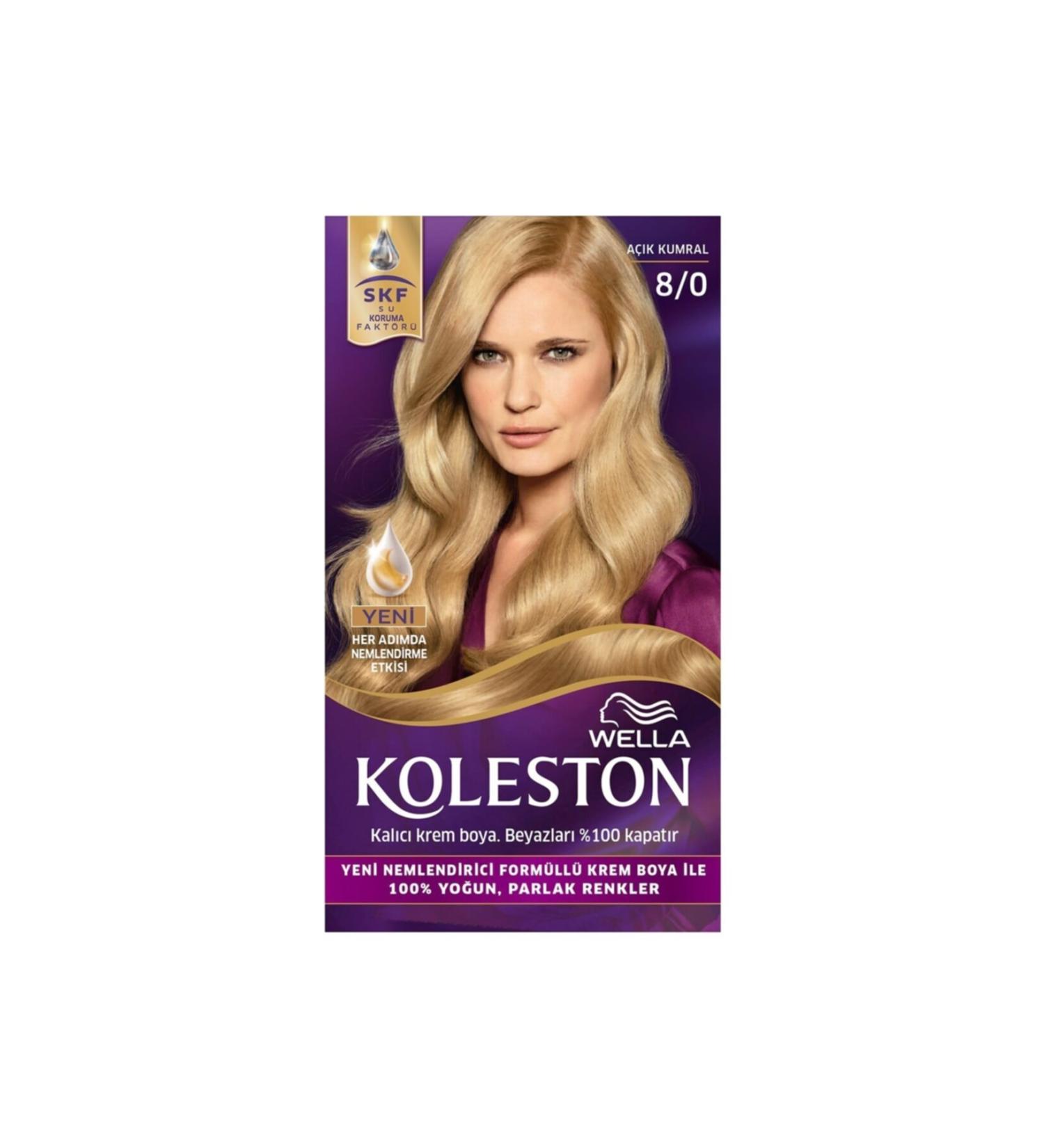 Wella Light Blonde Hair Dye Set 8/0