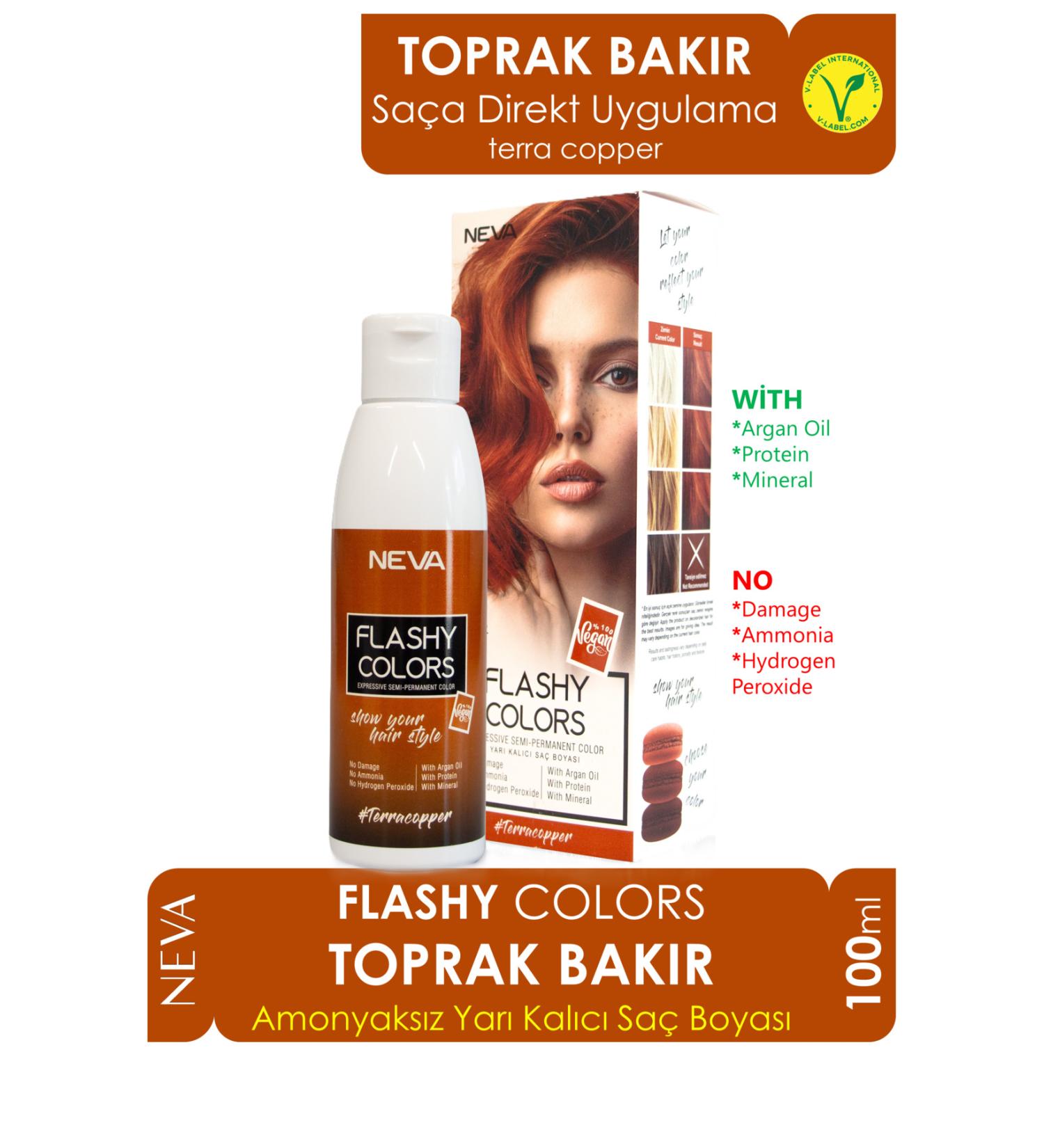 Flashy Colors Flashy Color Earth Copper 100ml Vegan Direct Applied Hair Dye - Buy Online on GoSupps.com