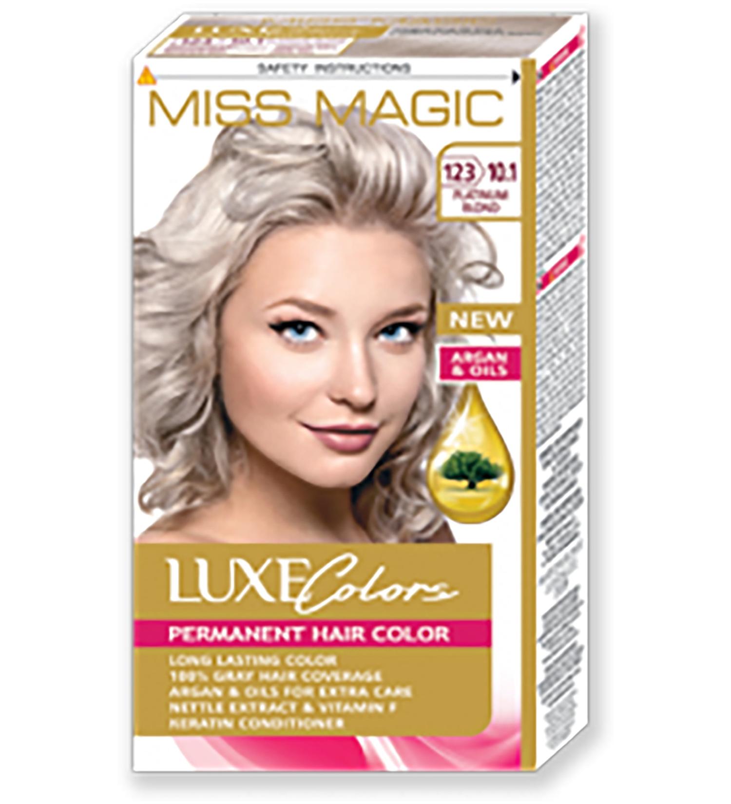 Miss Magic Hair Dye (Set Dye) Platinum Blonde 10.1 (123 Platinum Blonde)