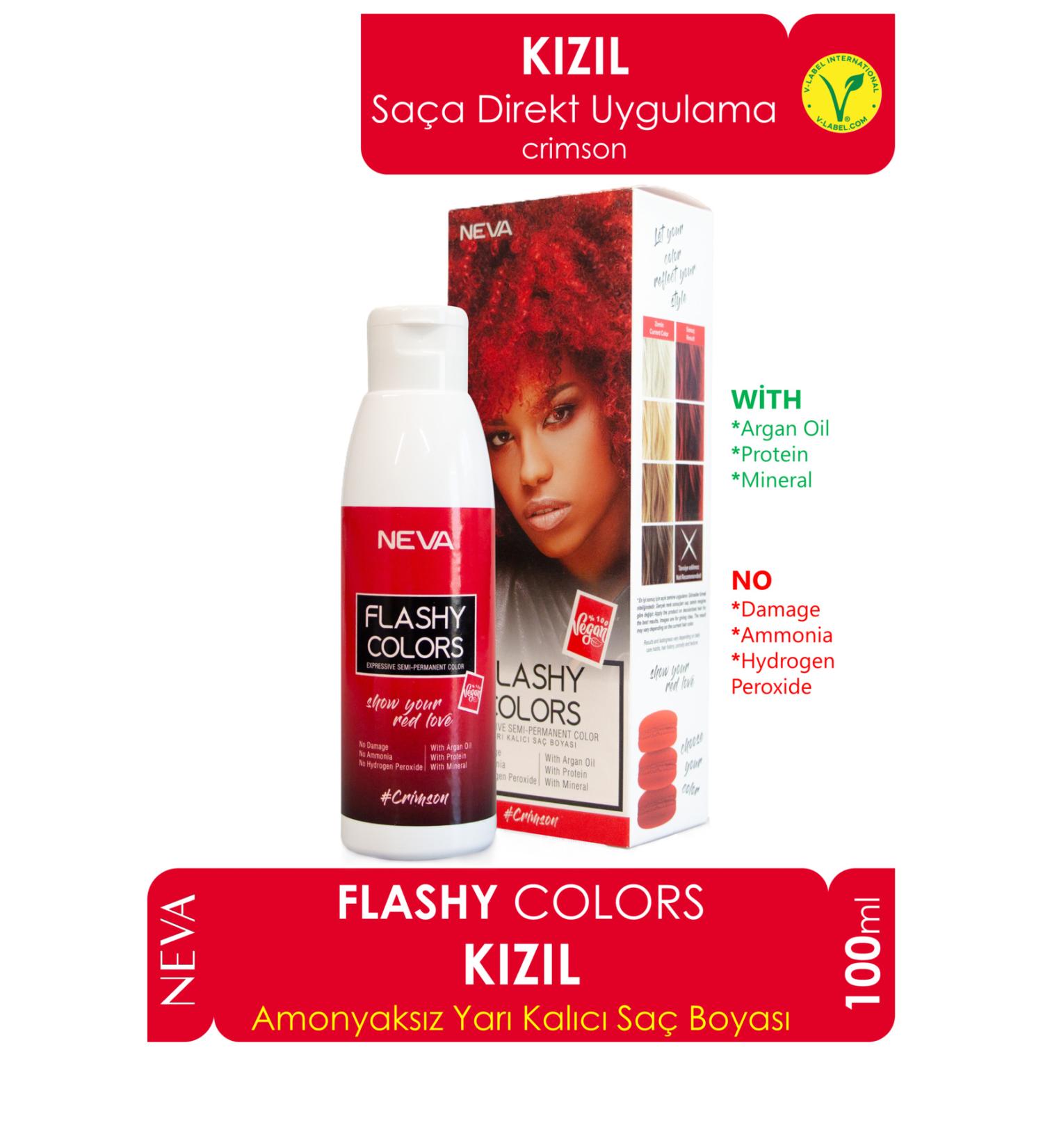 Flashy Colors Flashy Color Red 100ml Vegan Direct Applied Hair Dye - Buy Online on GoSupps.com