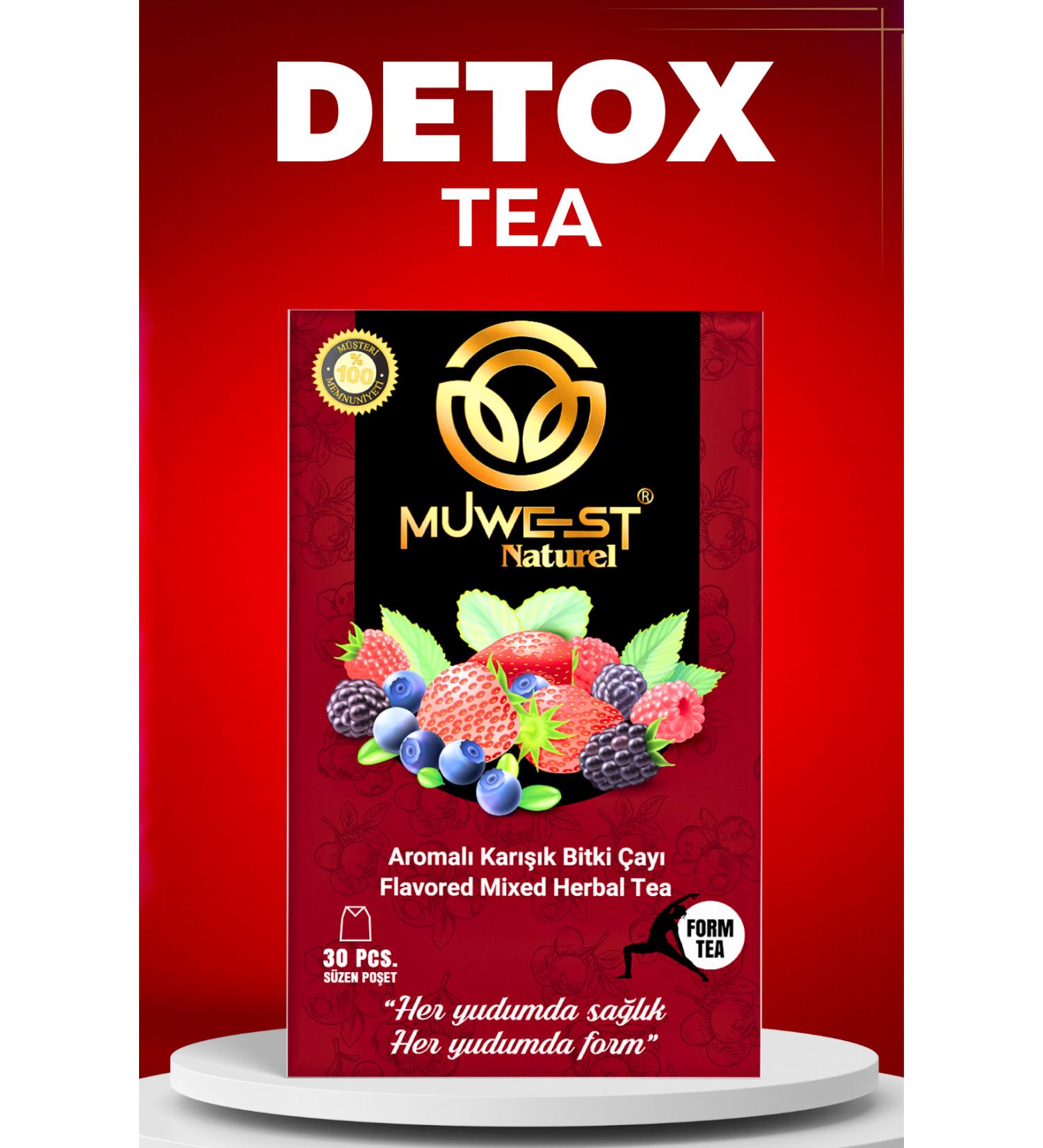 Muwest Natural Weight Loss Helping Detox Tea - Buy Online on GoSupps.com