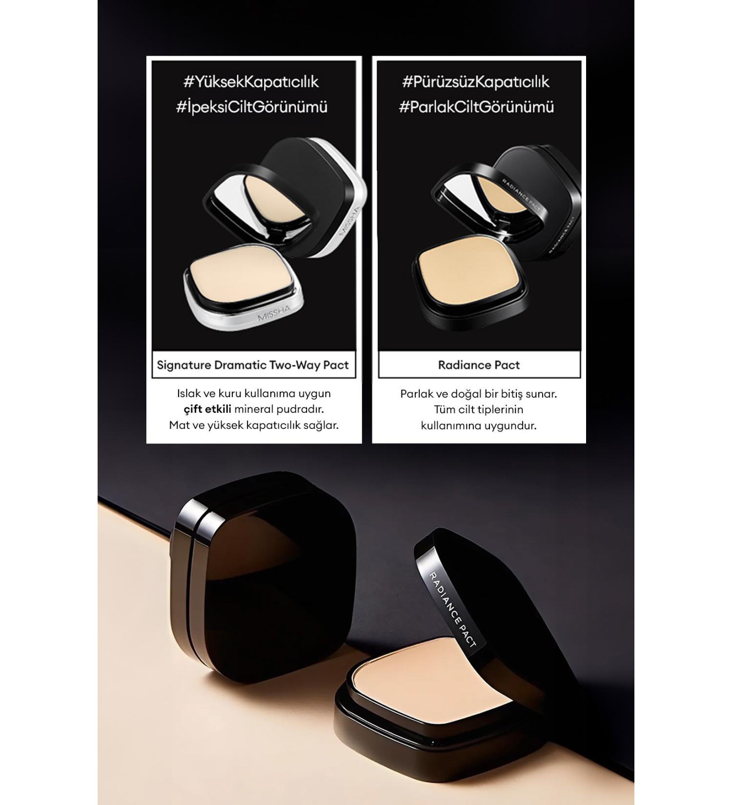 Missha Wet and Dry Mineral Powder Signature Dramatic Twoway Pact No.21 Vanilla SPF 25/PA++ - Buy Online on GoSupps.com