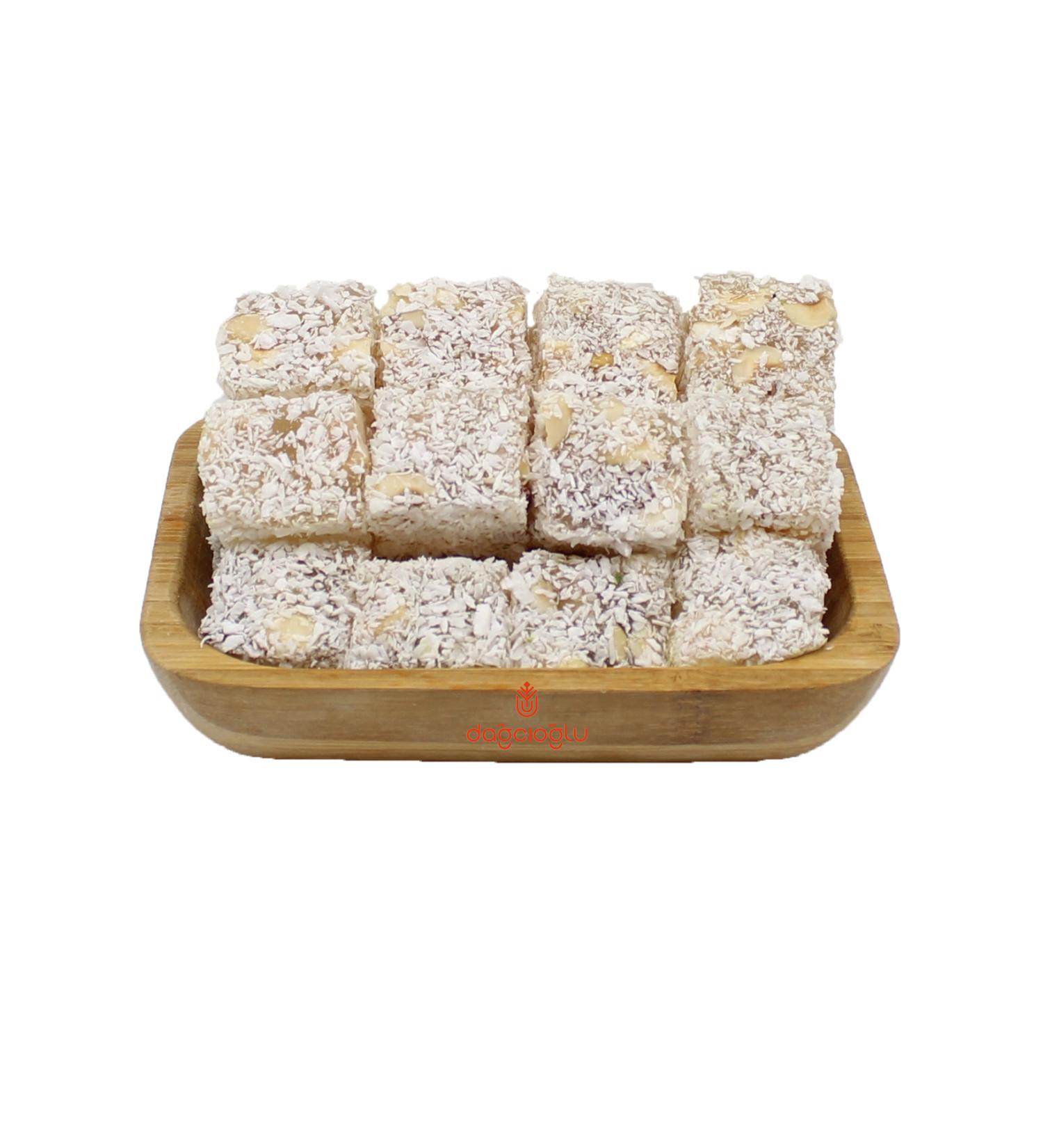 Da c o lu Coconut Hazelnut Square Turkish Delight 2 Kg