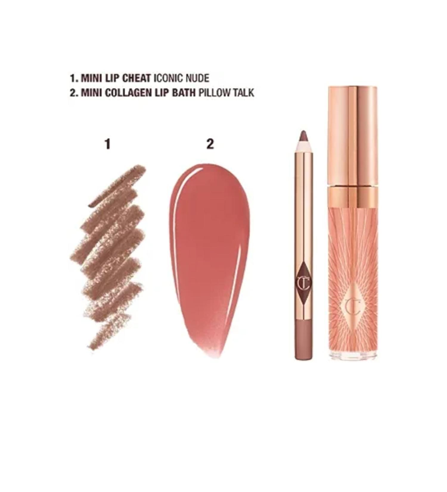 charlotte tilbury Glossy Nude Pink Duo Lip Pencil