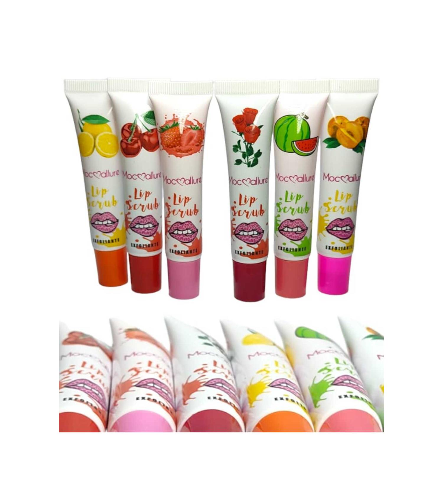 the winner shop MOCMALLUREE Peelable Fruit Flavored Lipstick Strawberry-Peach-Lemon-Rose-Cherry-Watermelon