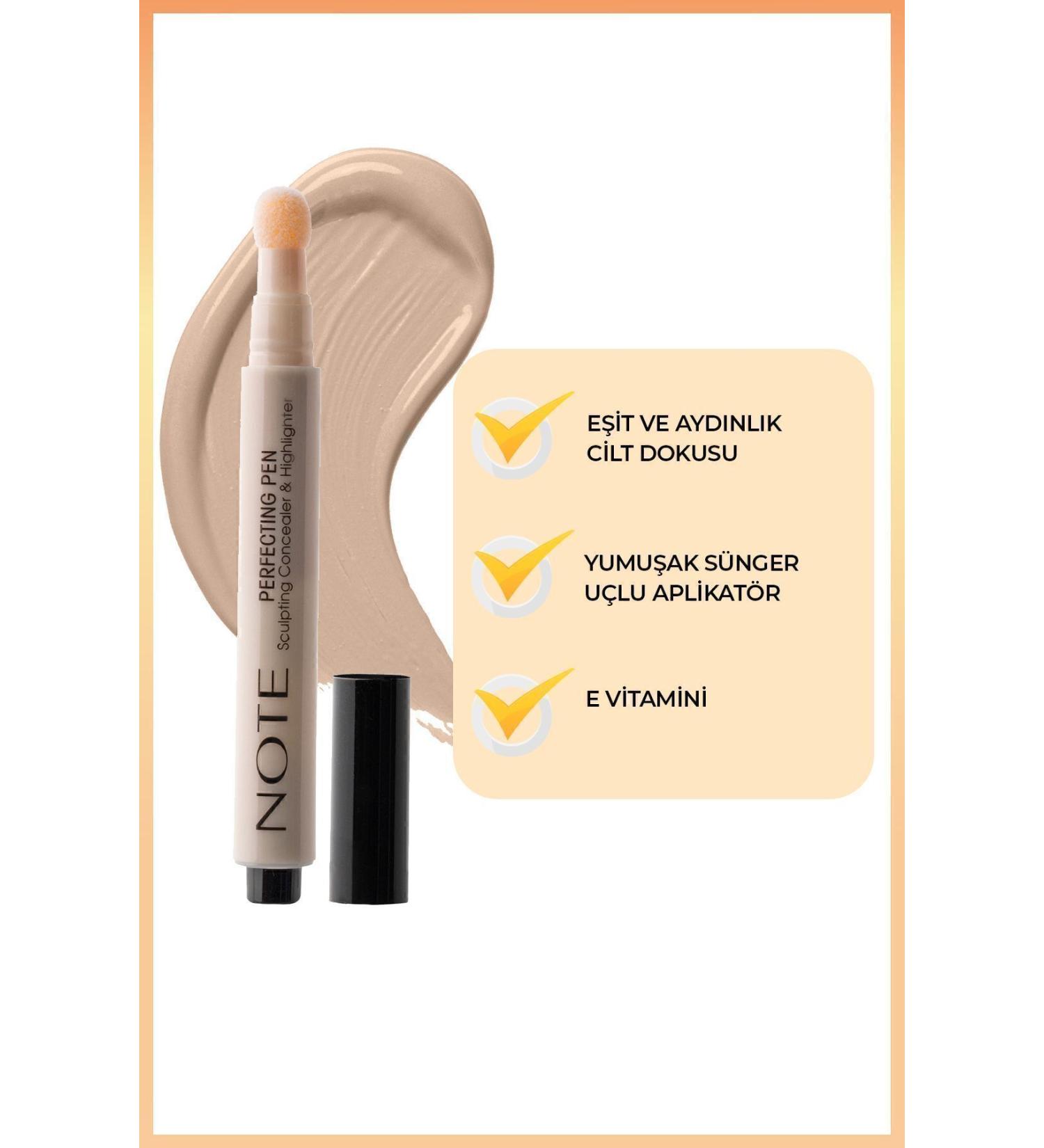 Note Cosmetics Perfecting Pen Brightening Effect Pen Under Eye Concealer - 03 Light Beige - Buy Online on GoSupps.com