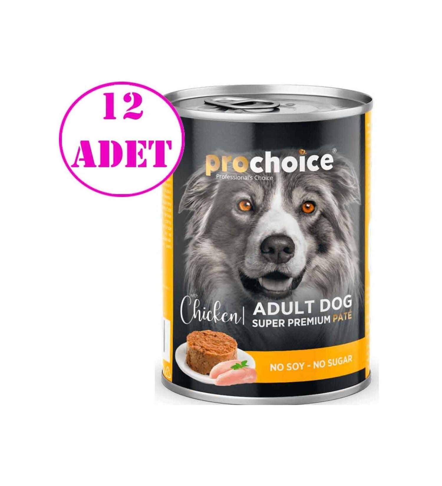 Pro Choice Pro Choice Chicken Paste Dog Canned Food 400 Gr 12 Pieces
