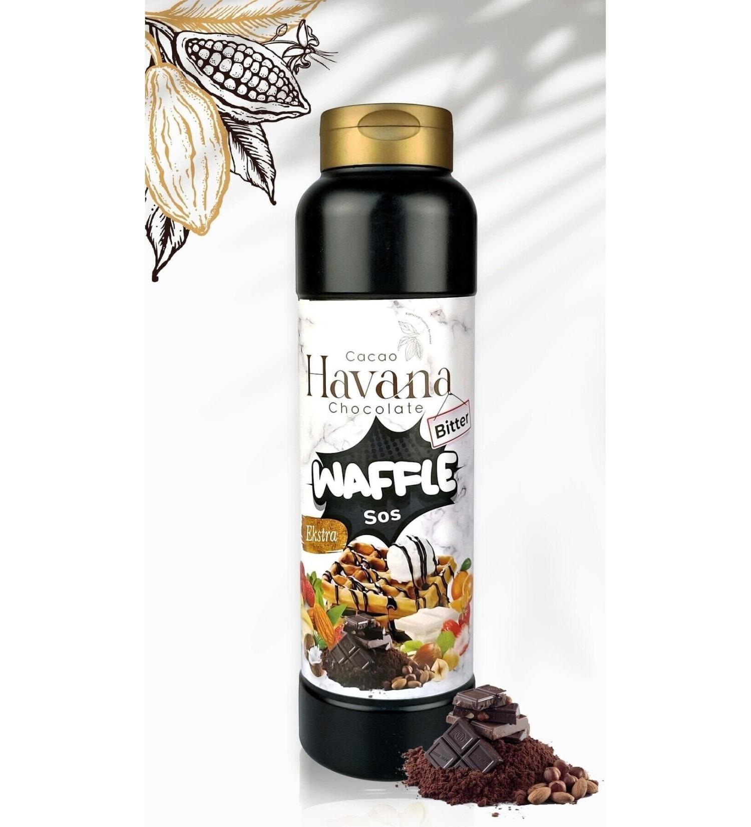 Cacao havana Extra Bitter Waffle Sauce 1000 gr - Buy Online on GoSupps.com