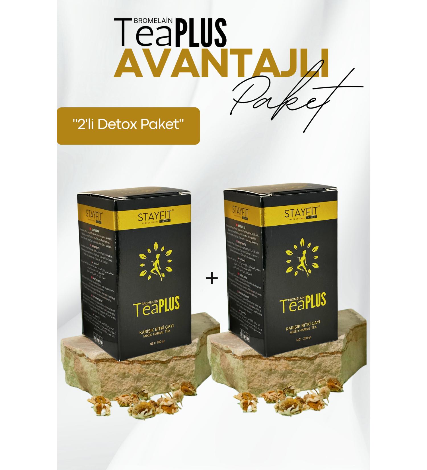 STAYF T 90 Day Bromelain Extract Detox Tea 560 gr - Buy Online on GoSupps.com