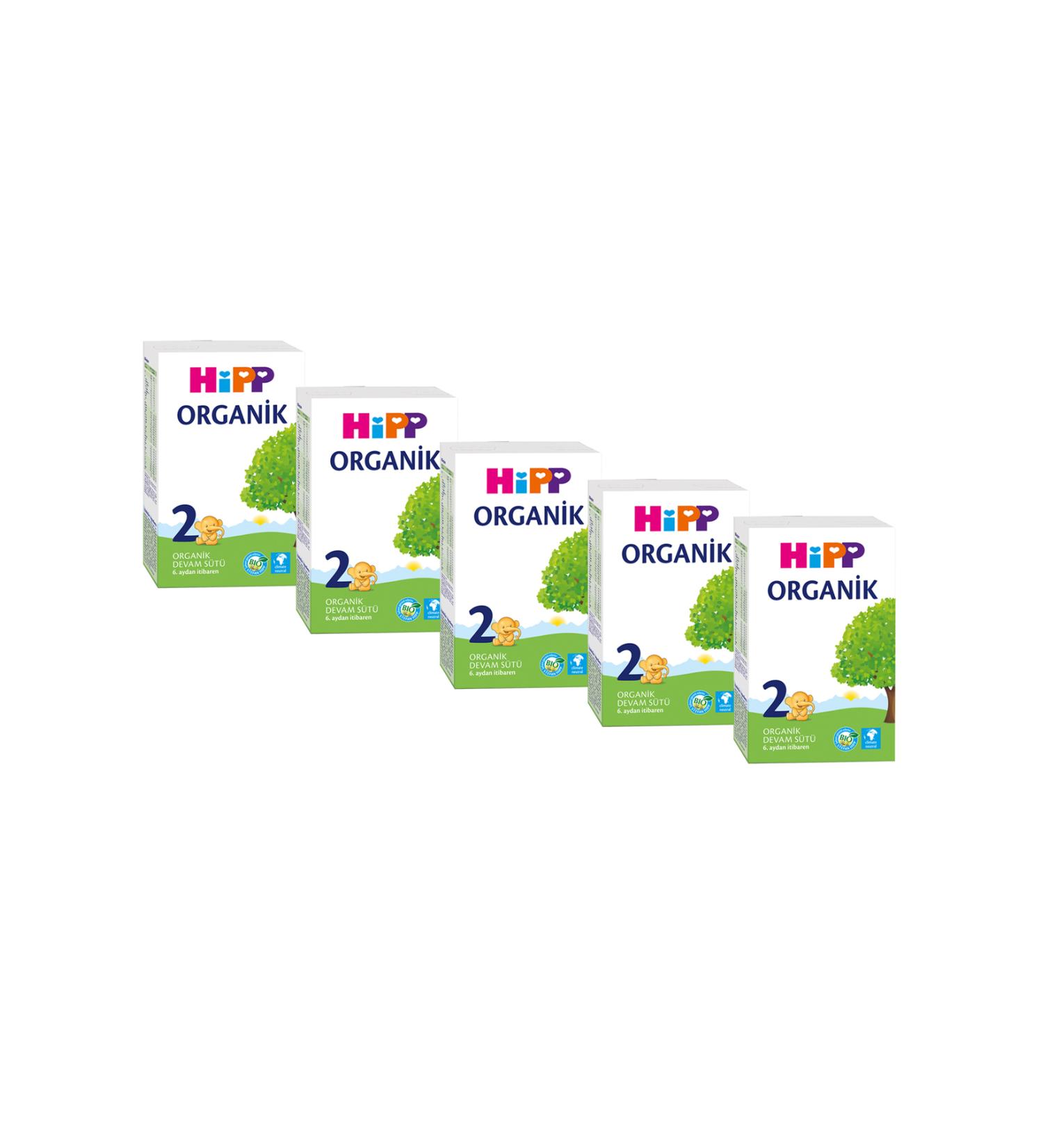 Hipp 2 Organic Follow-On Milk 300 gr 5 Pieces
