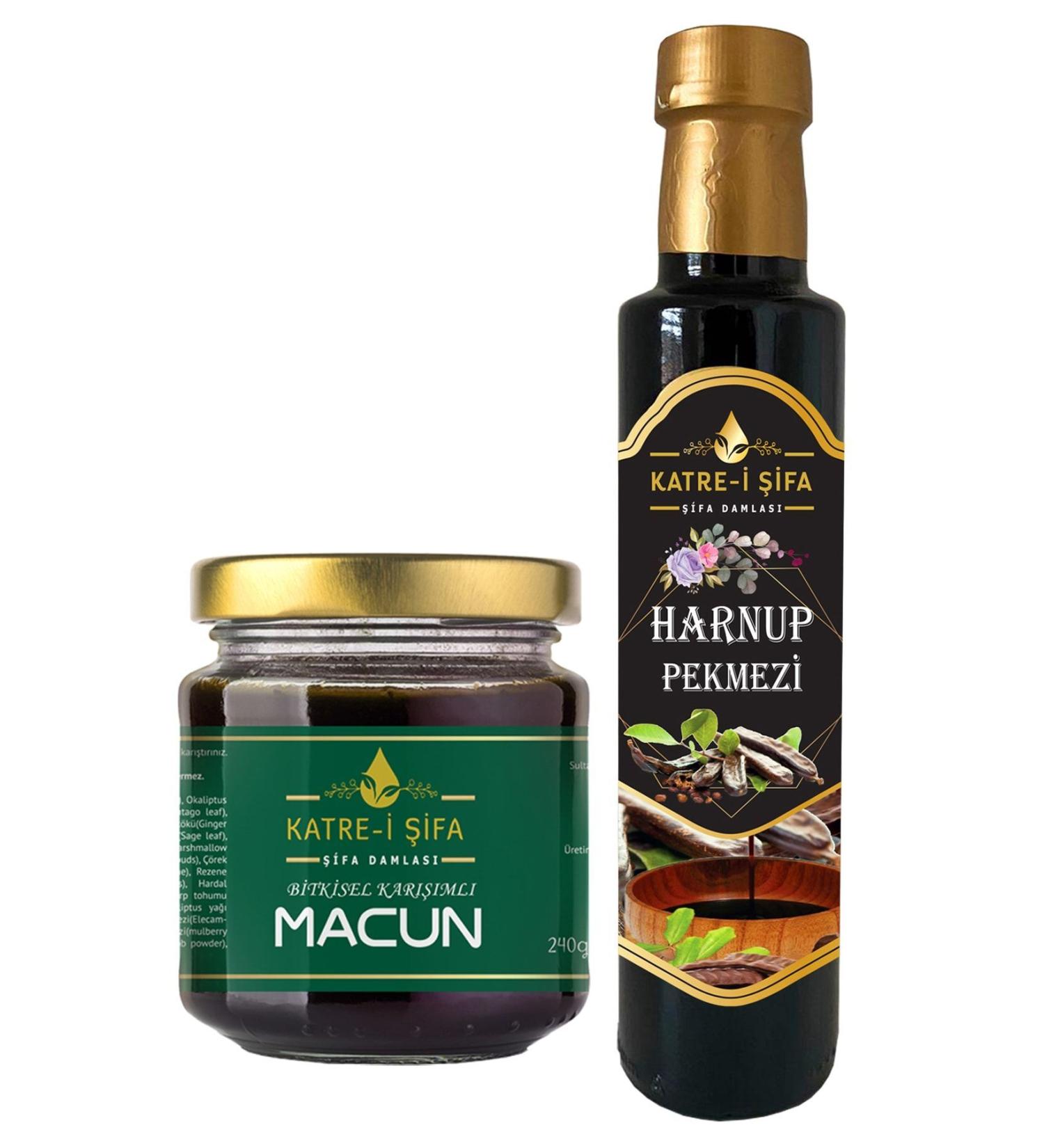 Katre-i ifa Carob-Carob Molasses/Extract 340 gr Herbal Mixed Natural Supportive Paste 240 gr