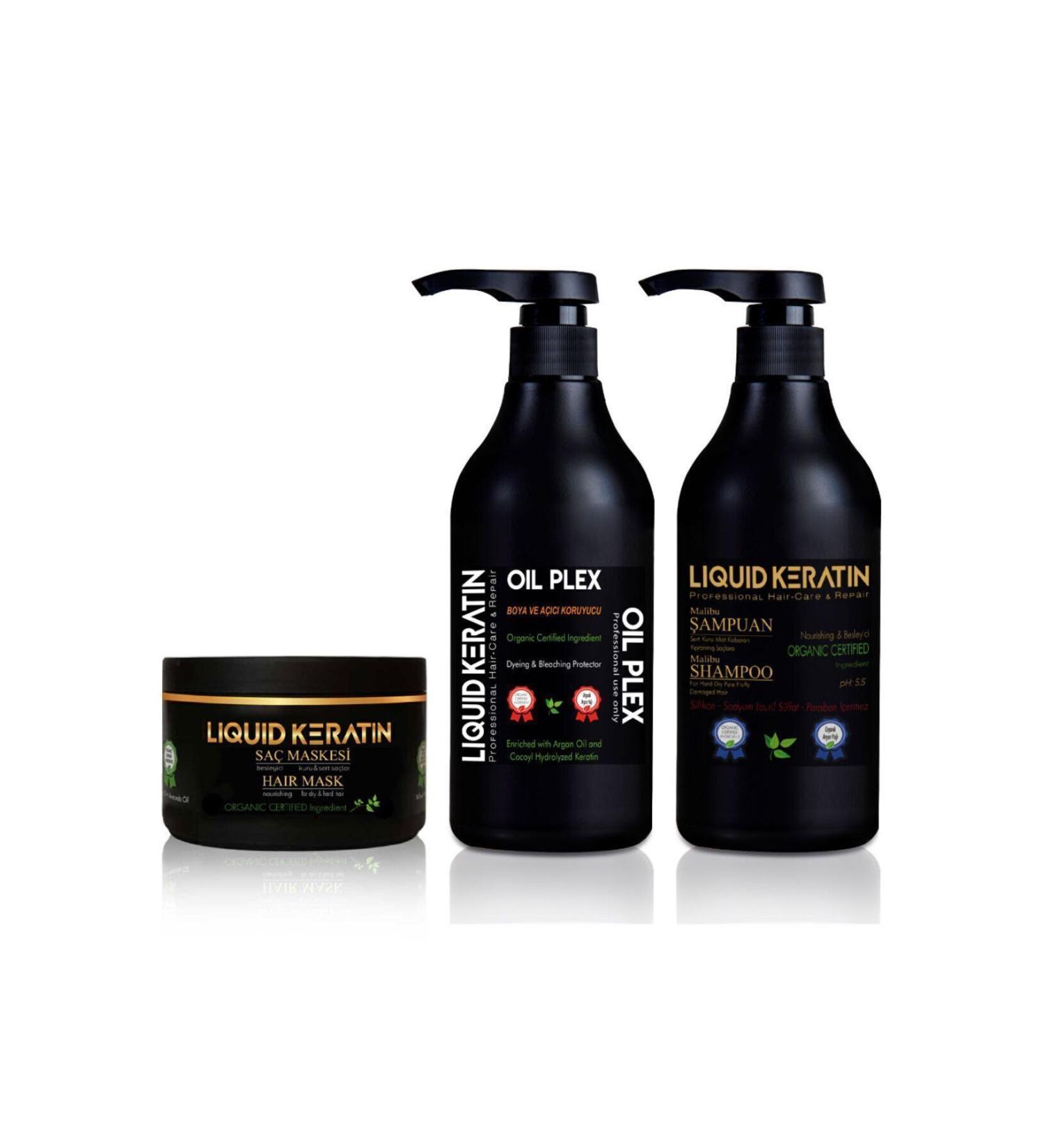 Liquid Keratin Olaplex Alternative Kit - Protective Repair Hairdresser Salon Length Care Set Olaplex No 1 2 3 - Buy Online on GoSupps.com