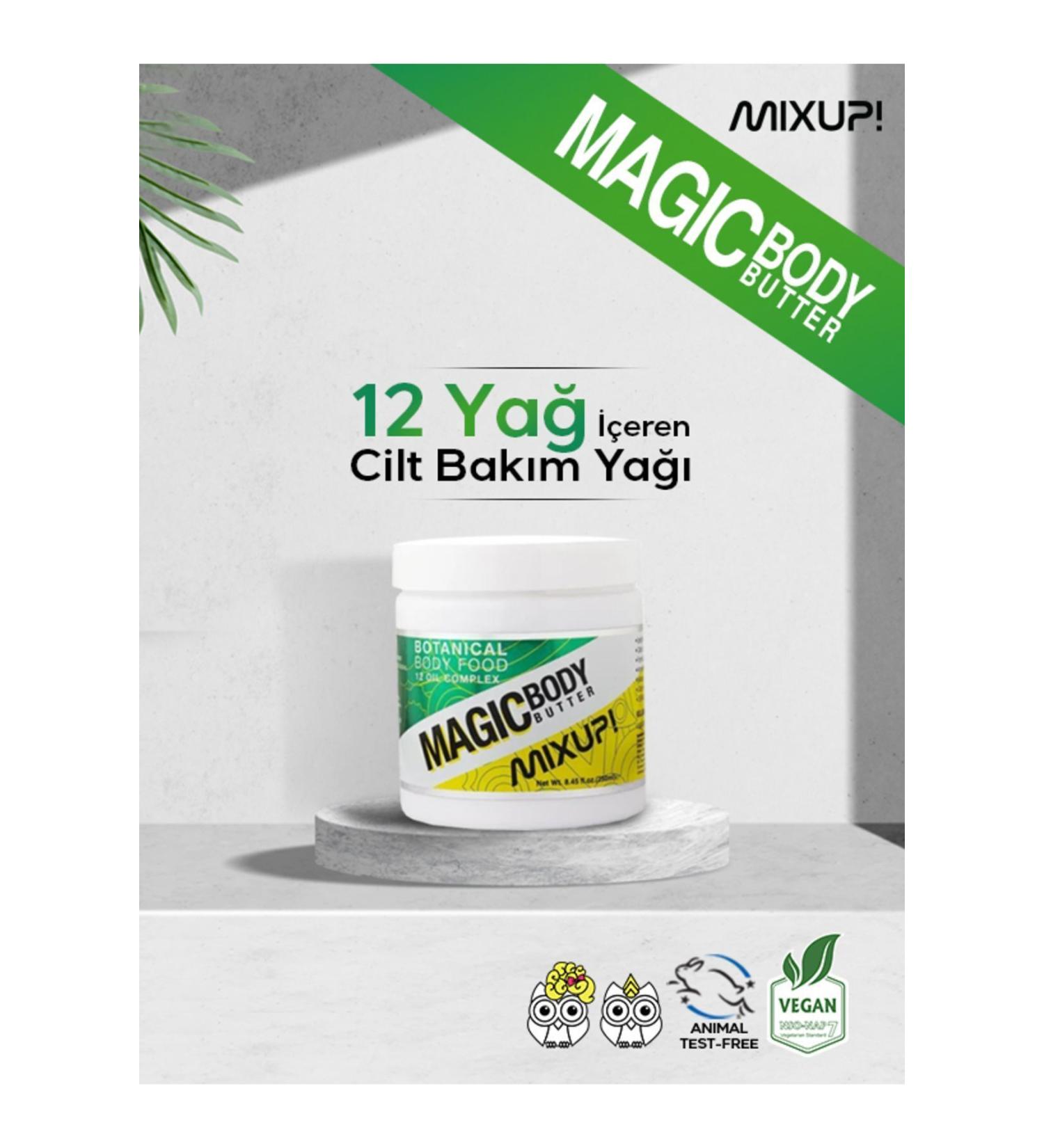 Mixup Magic Body Butter Skin Care Oil Containing 12 Oils 250 Ml