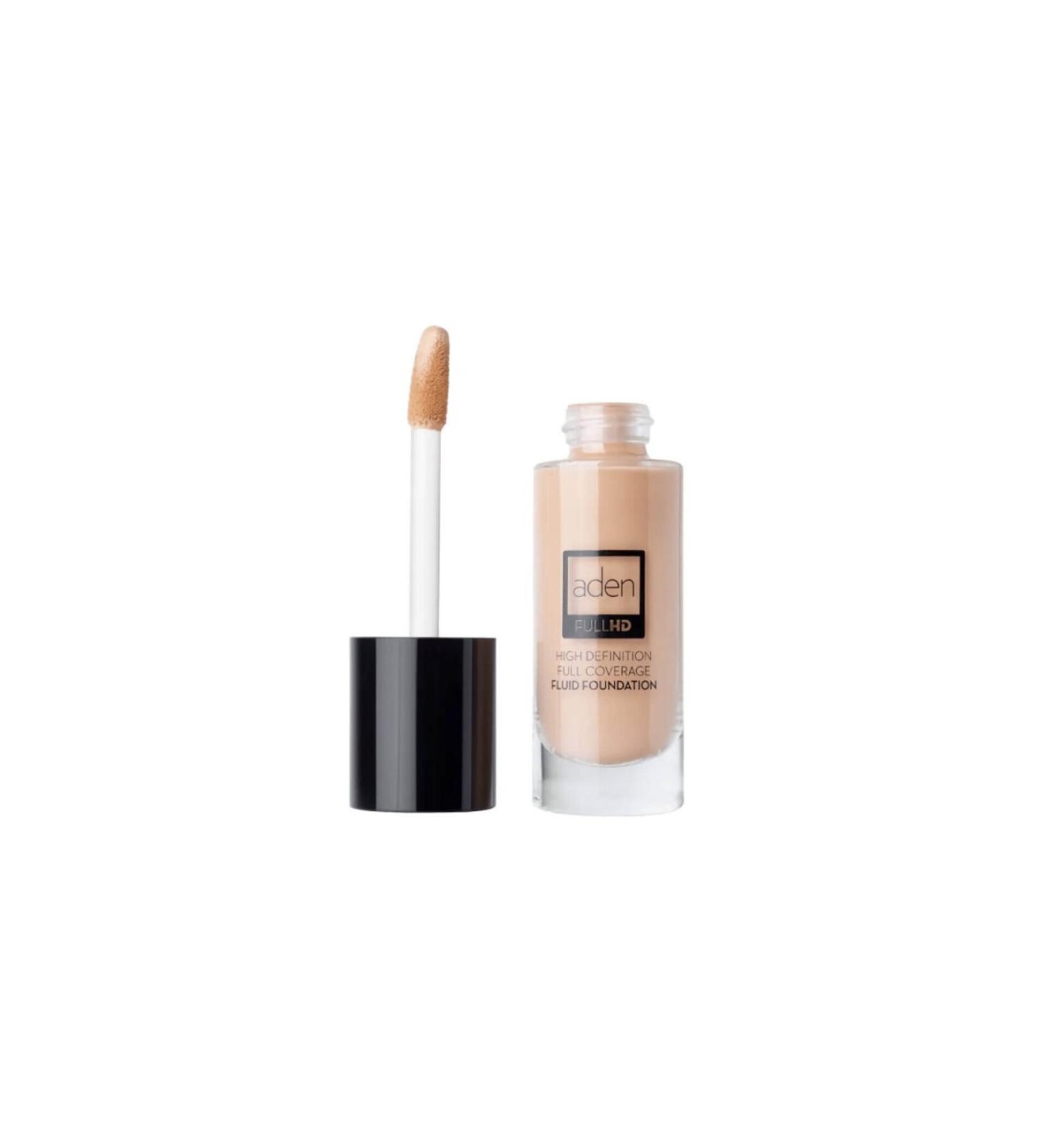 Aden Full HD Fluid Foundation 20 ml (01 Porcelain)