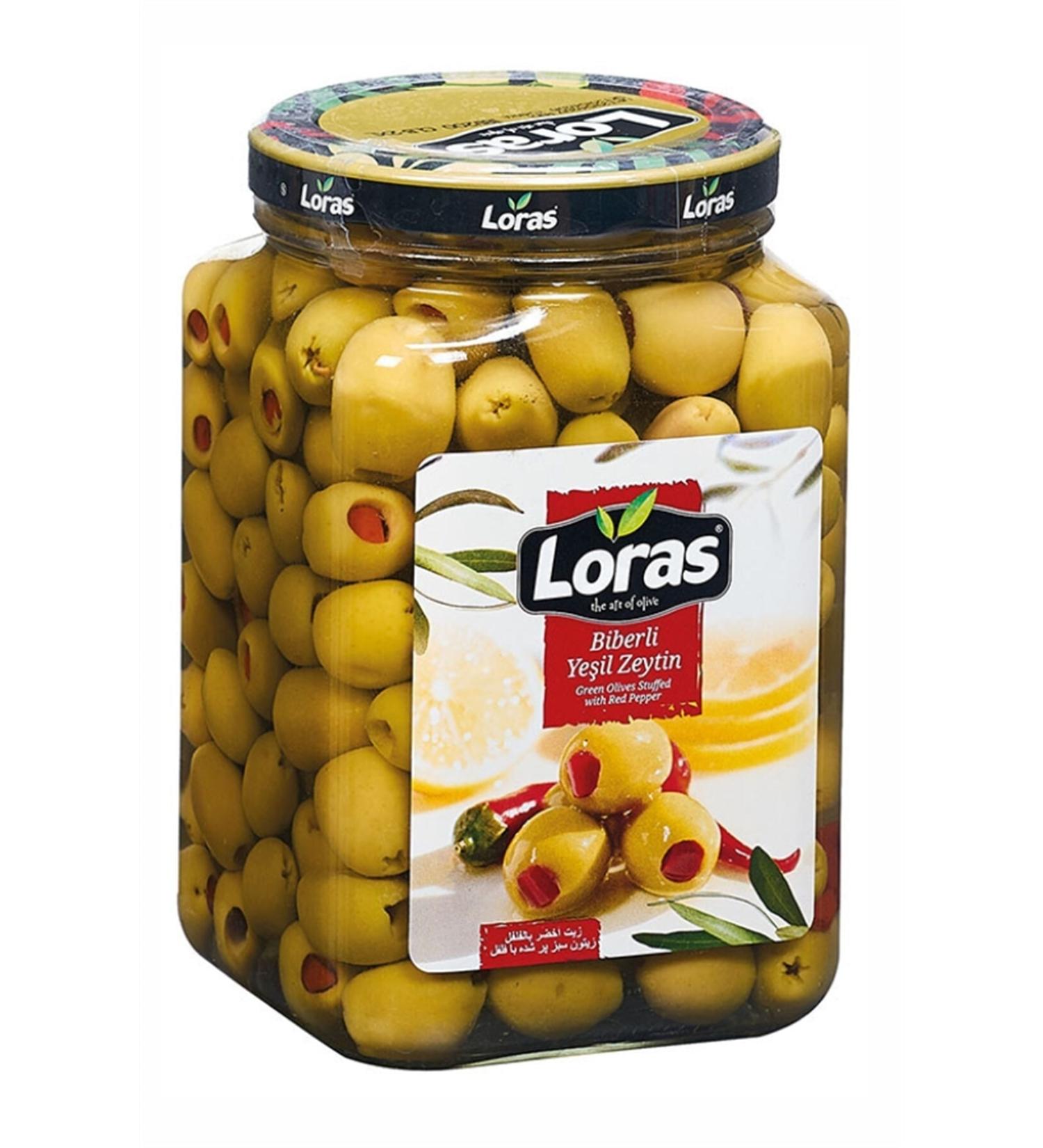 loras olive Loras Pepper Filled Green Glass 900 Gr (181 - 200) - Buy Online on GoSupps.com