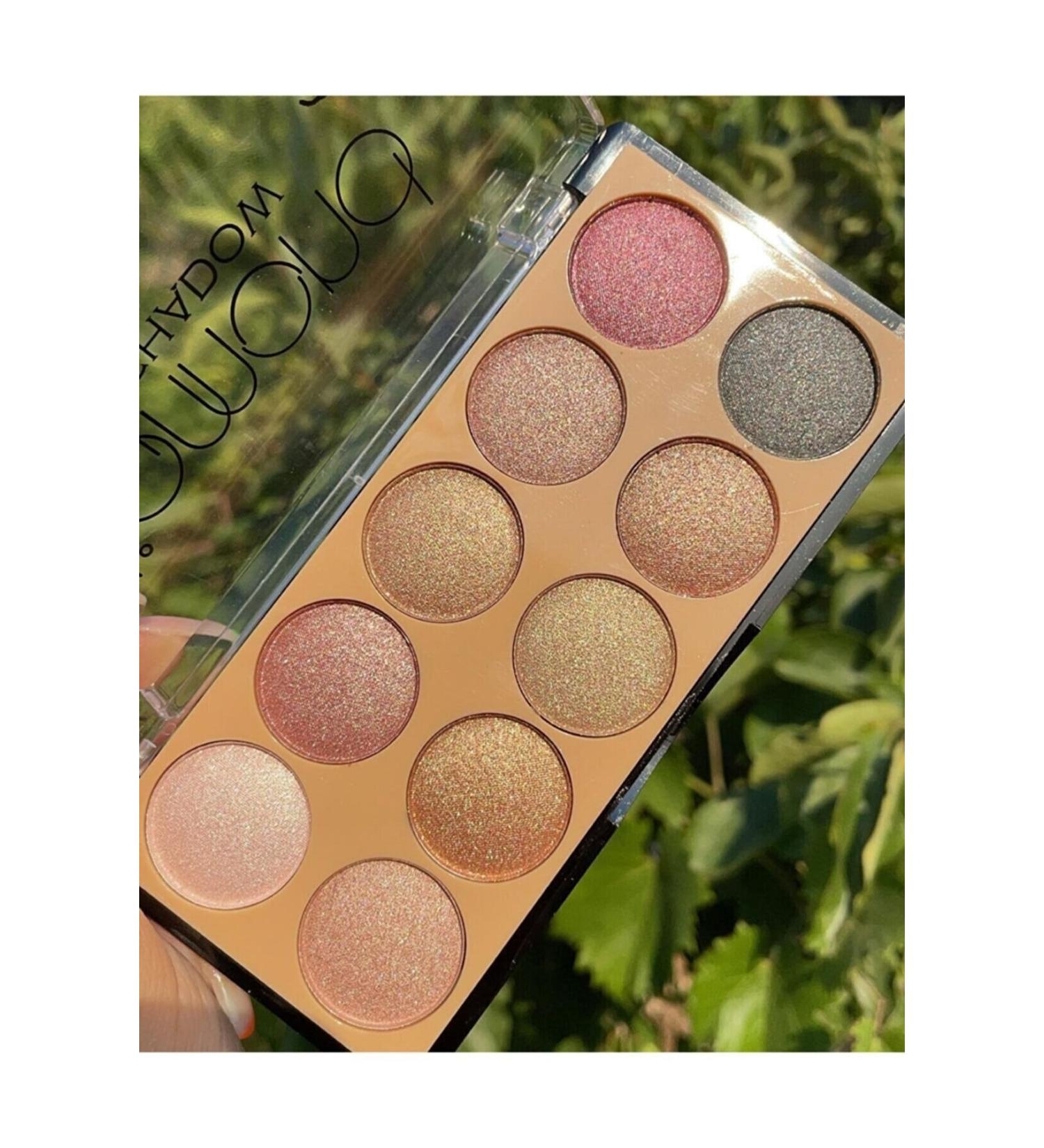 White Lily Cosmetics Diamond Model 10-Piece Eyeshadow Palette