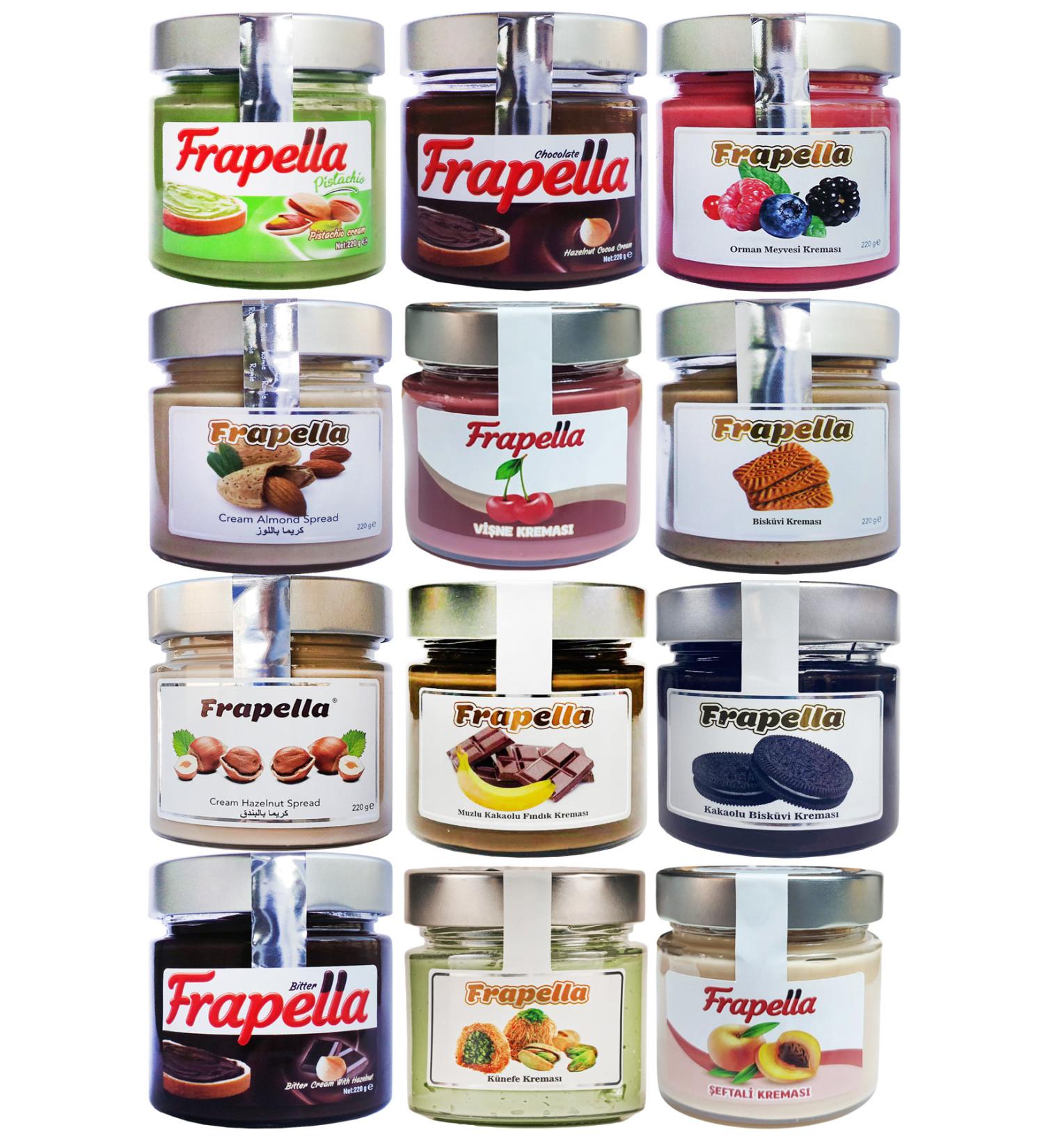 Frapella Legendary Breakfast Cream Package 12 Pieces X 220 gr. - Buy Online on GoSupps.com