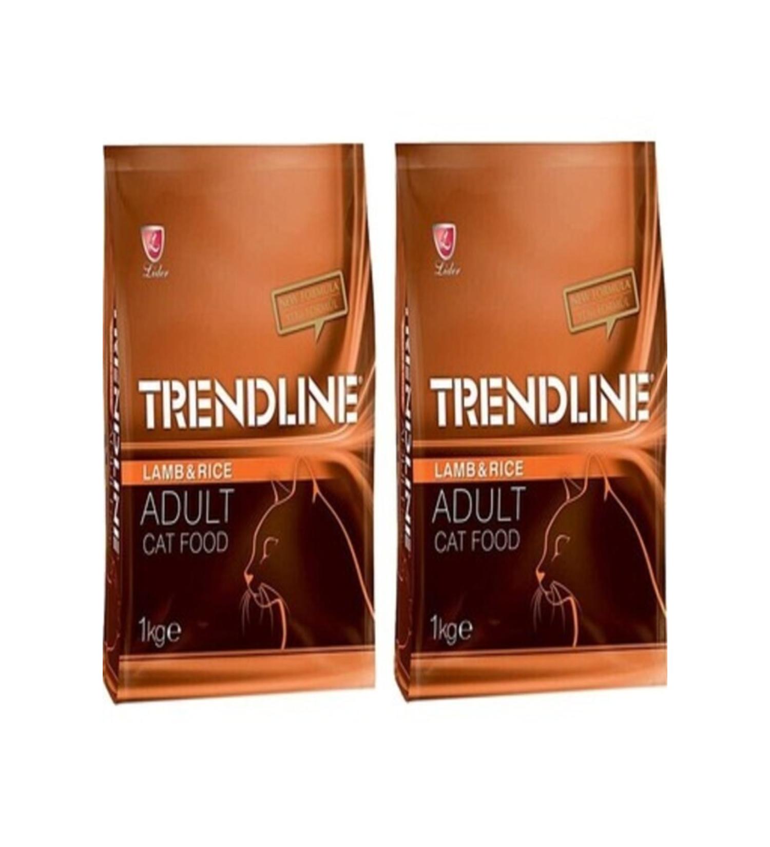 Trendline Lamb and Rice Adult Cat Food 1 Kg X 2 Pieces
