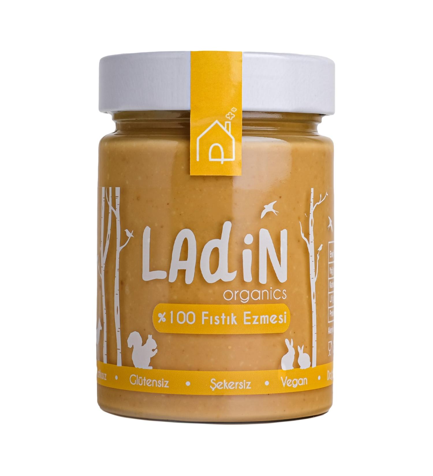 Ladin Organics 0 Peanut Butter (310 GR)/No Sugar Added-No Additives