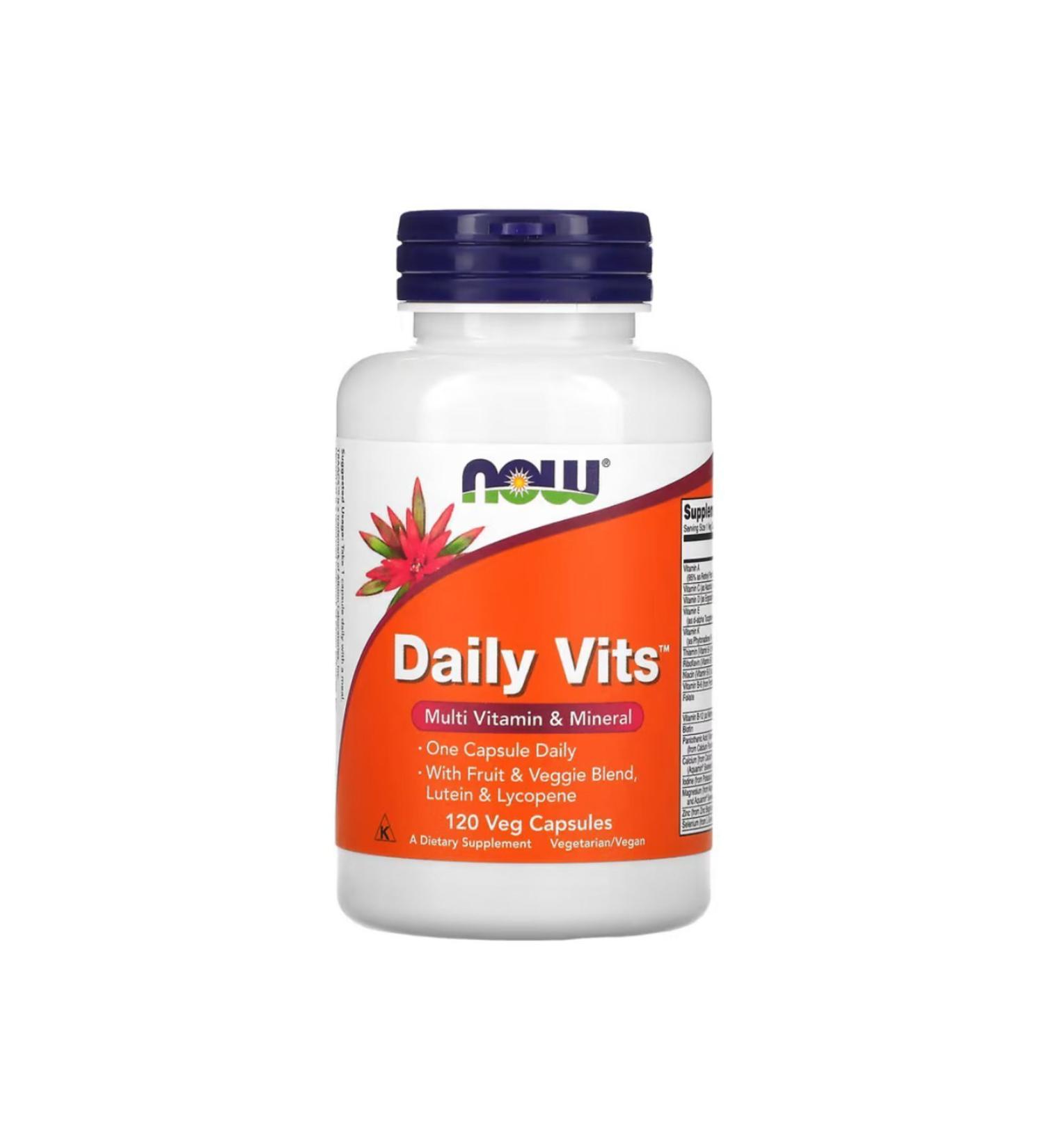 Now Foods Daily Vits Multi Vitamin & Mineral 120 Veg Capsules