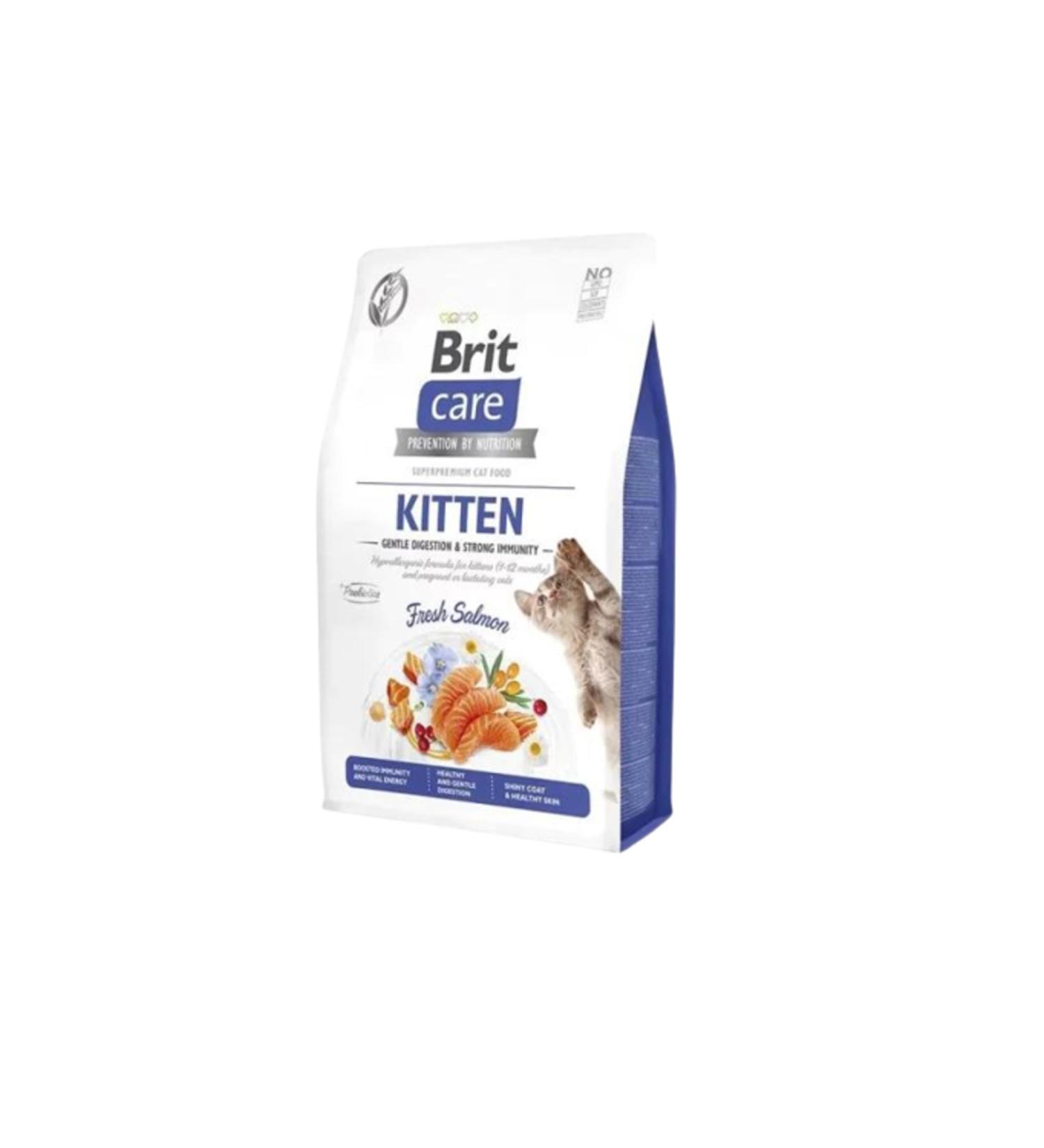 Brit Care Gentle Digestion & Strong Immunity Grain-Free Salmon Kitten Cat Food 2 Kg - Tp755404 - Pe - Buy Online on GoSupps.com