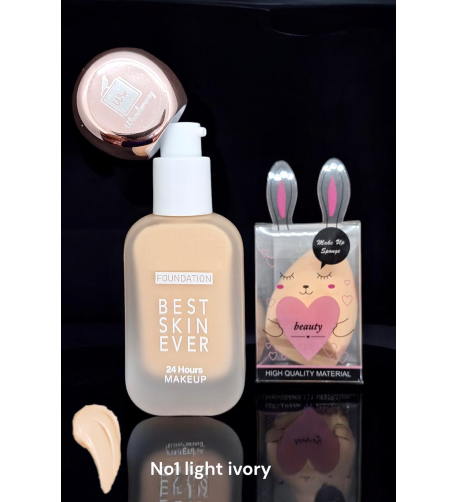 wonderway Porcelain Foundation - Intensive Concealer - with Sponge Gift