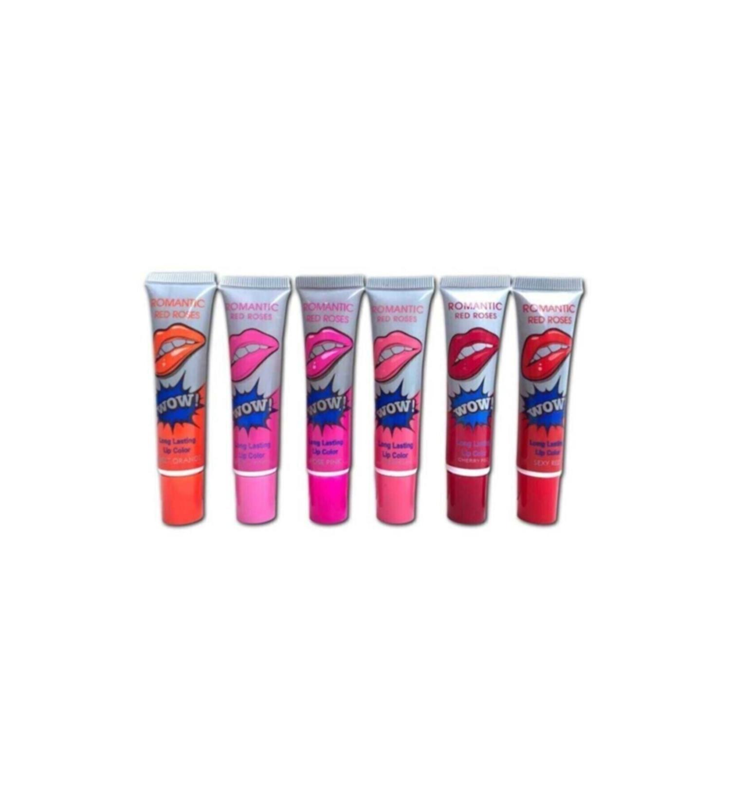 WOW Peelable Lipstick Set of 6
