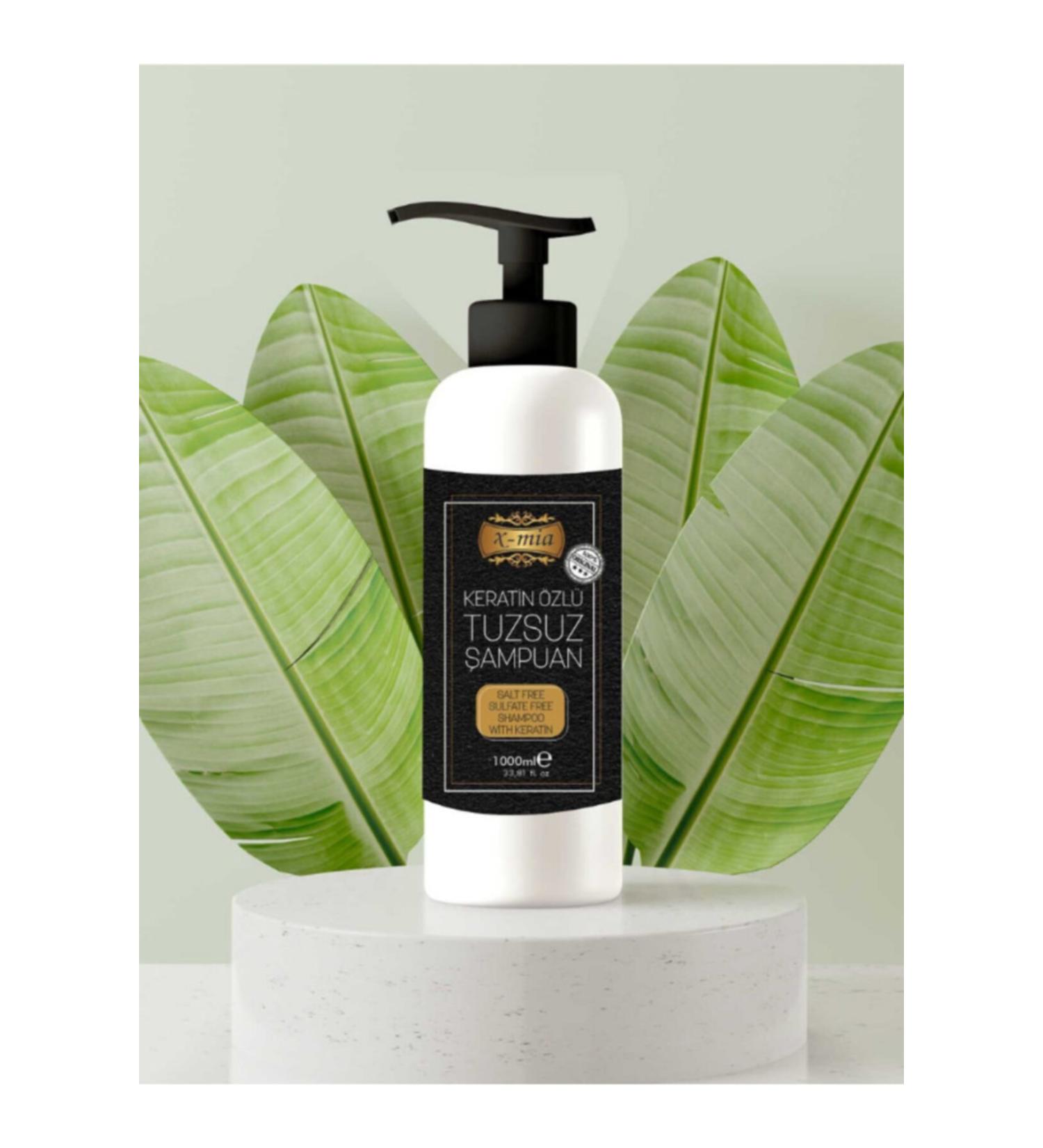 x-mia Professional Salt-Free + Sulfate-Free + Keratin Essence Botox Shampoo 1000 Ml