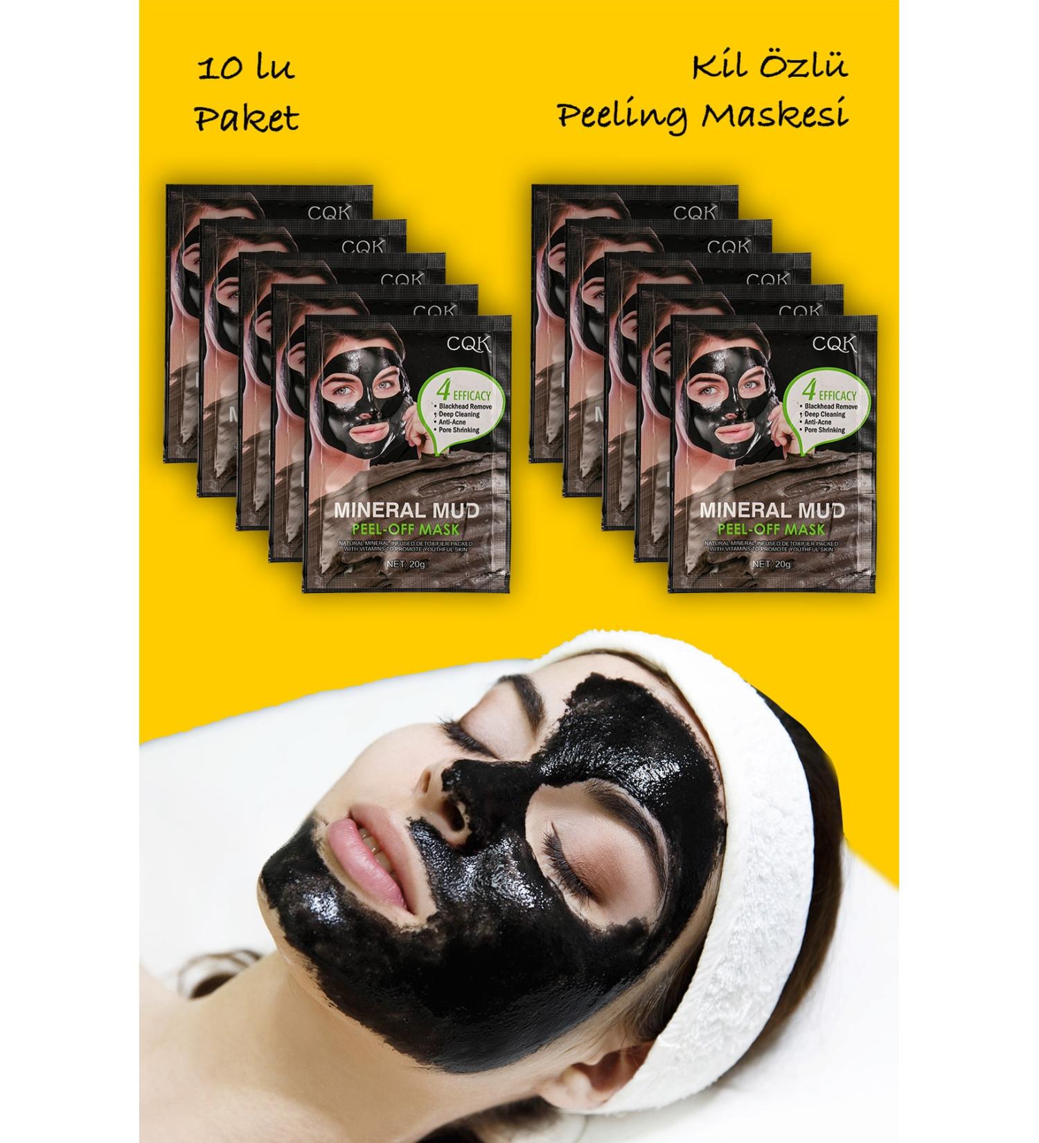 Xolo 10 Pieces Blackhead Mask 20 Grams Mineral Mineral Mud Cure Spreadable Face Mask Xlm1318