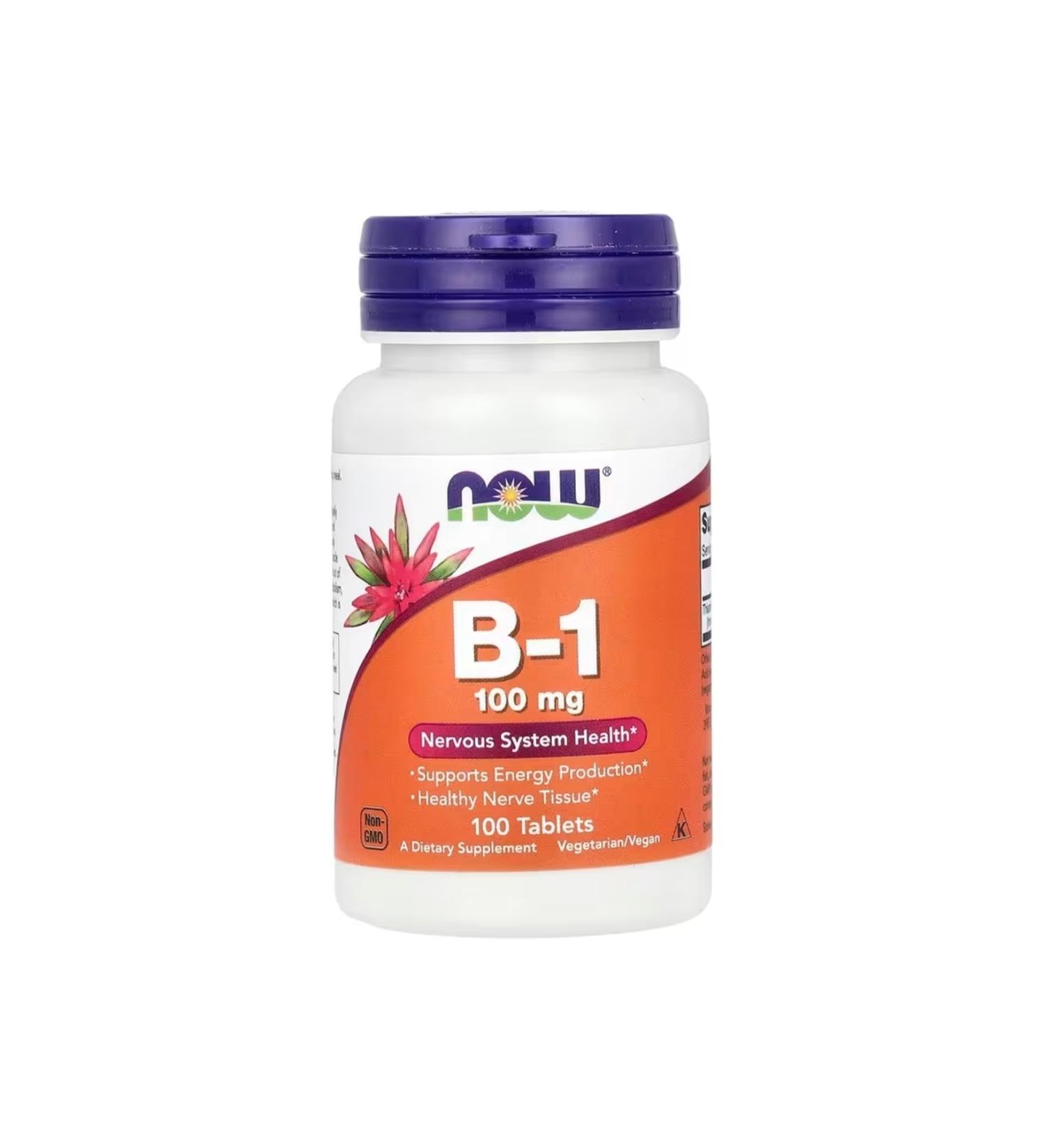 Now Vitamin B-1 100 Tablets
