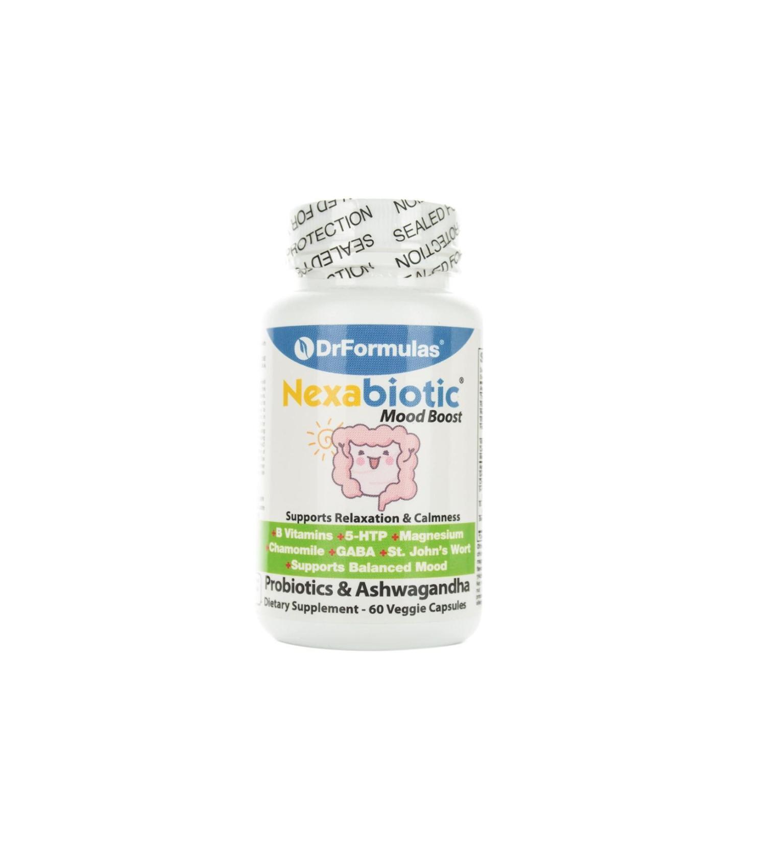 DR DrFormulas Mood Boost Probiotics & Asvaganda Nexabiotic 60 Capsules