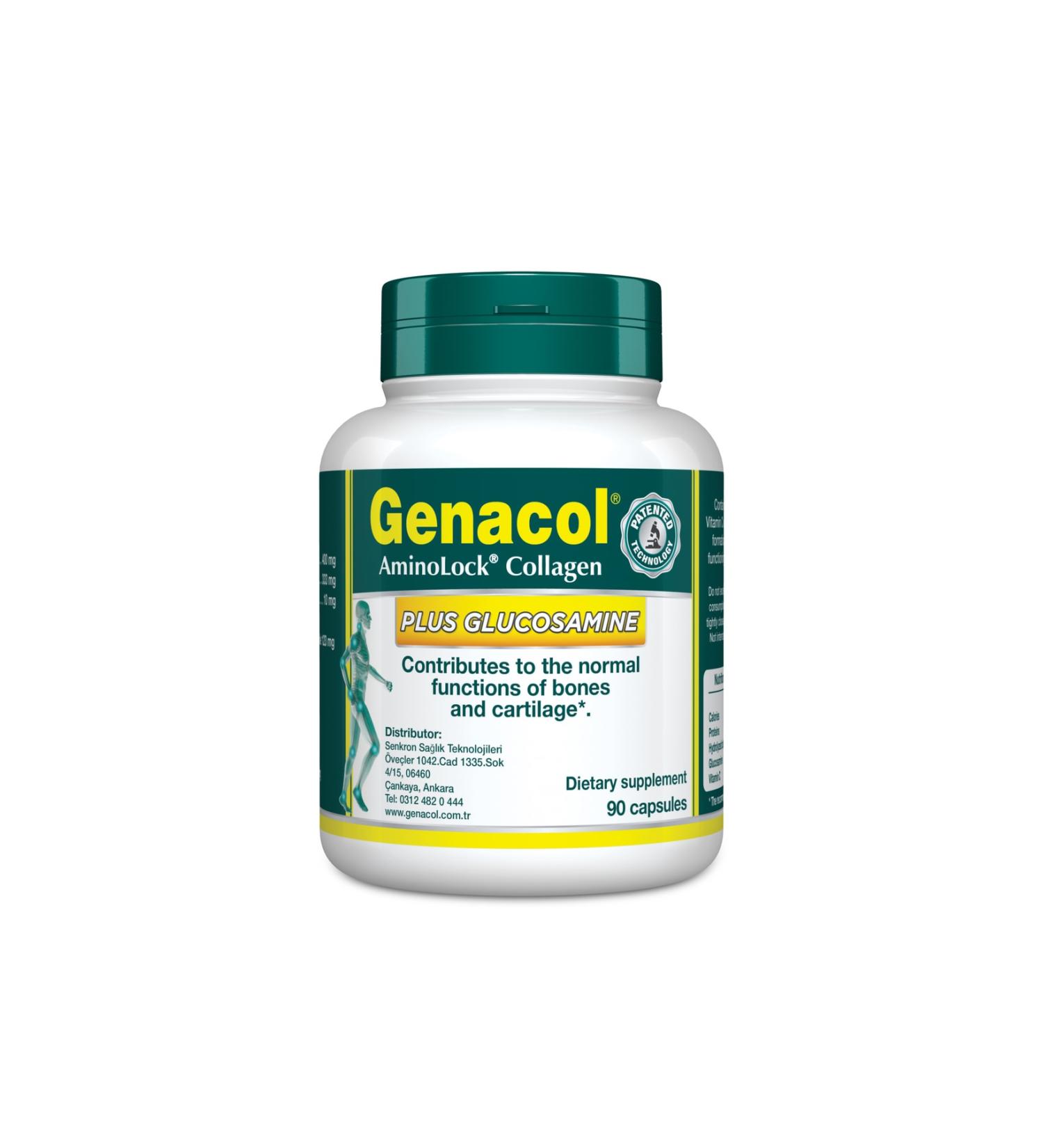 Genacol Plus Glucosamine Aminolock Collagen 90 Capsules - Buy Online on GoSupps.com