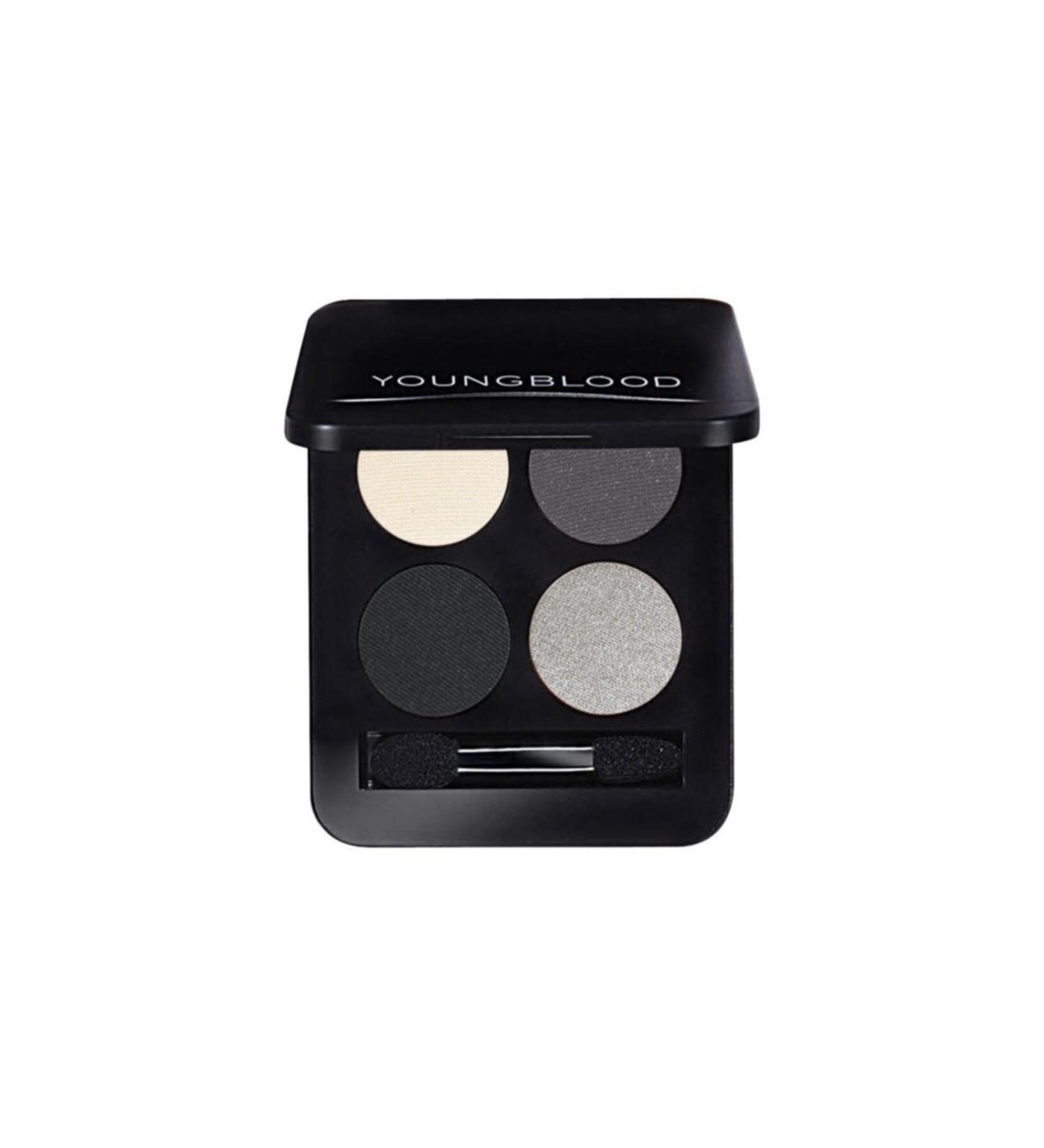 Youngblood Youngblood Pressed Mineral Eyeshadow Quad 4-Piece Eyeshadow Palette 4 Gr. (glamor Eyes. With Brown And Blue Shades