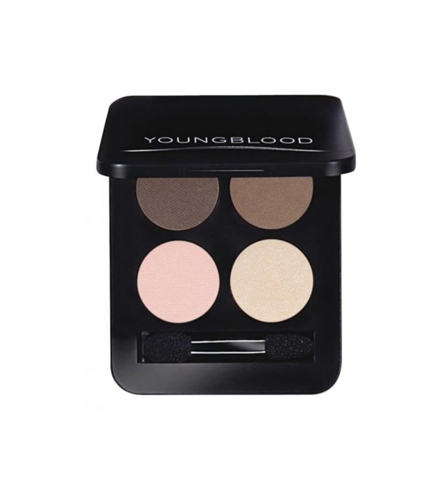 Youngblood Youngblood Pressed Mineral Eyeshadow Quad 4-Piece Eyeshadow Palette 4 Gr. (starlet. Shades of Grey)