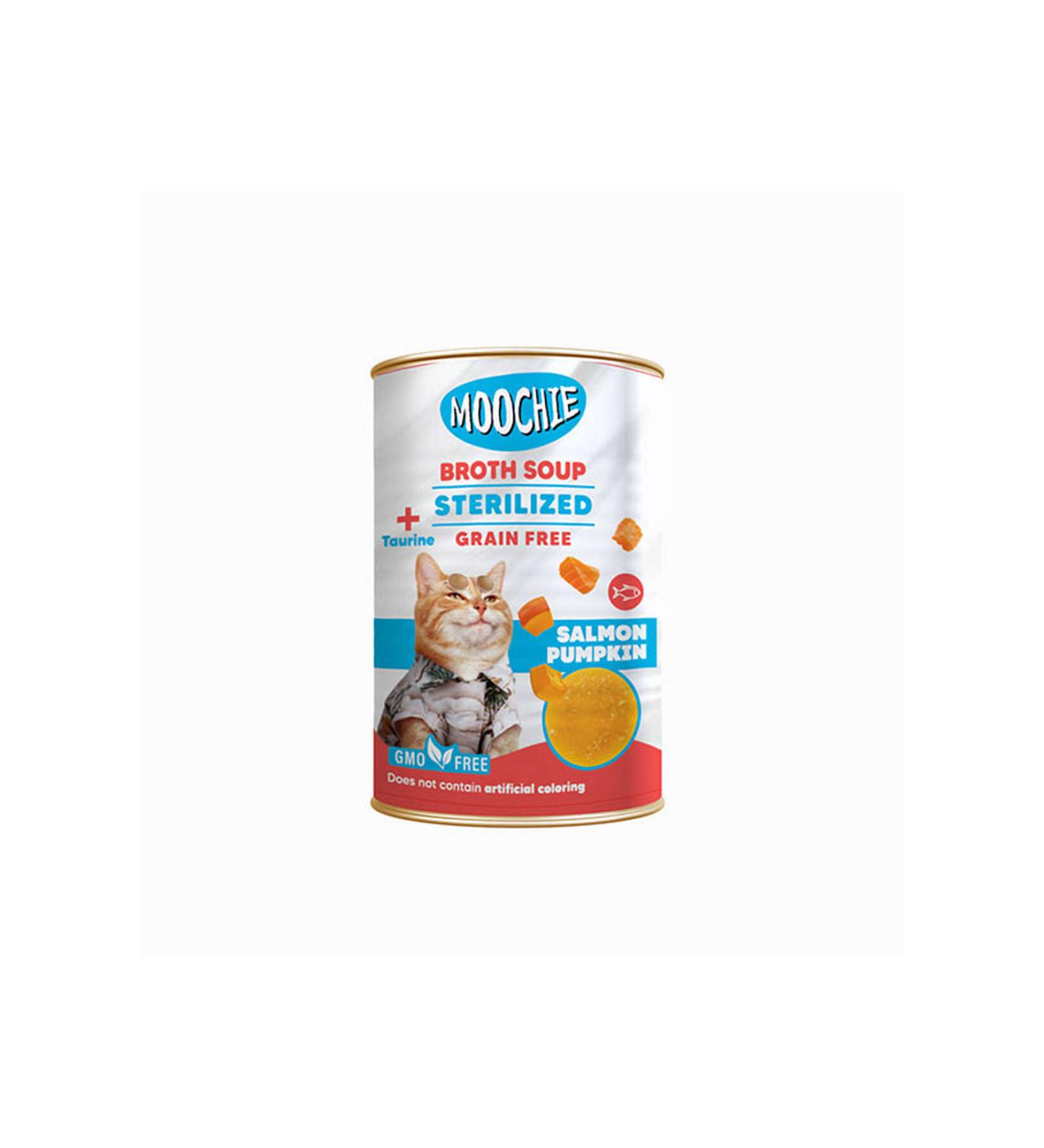 MOOCHIE Broth C.Salmon Pumpkin Stir.Cat 135ML 492113
