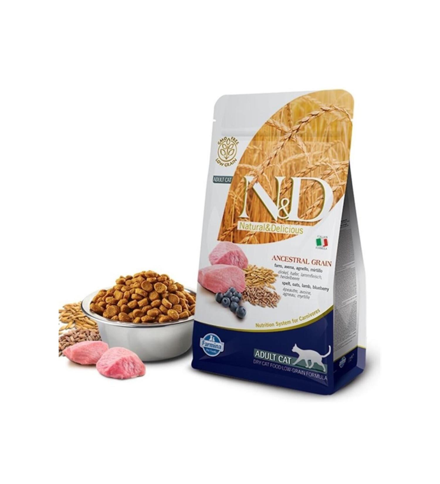 N & D Low Grain Lamb & Blueberry Cat Food 1.5 Kg