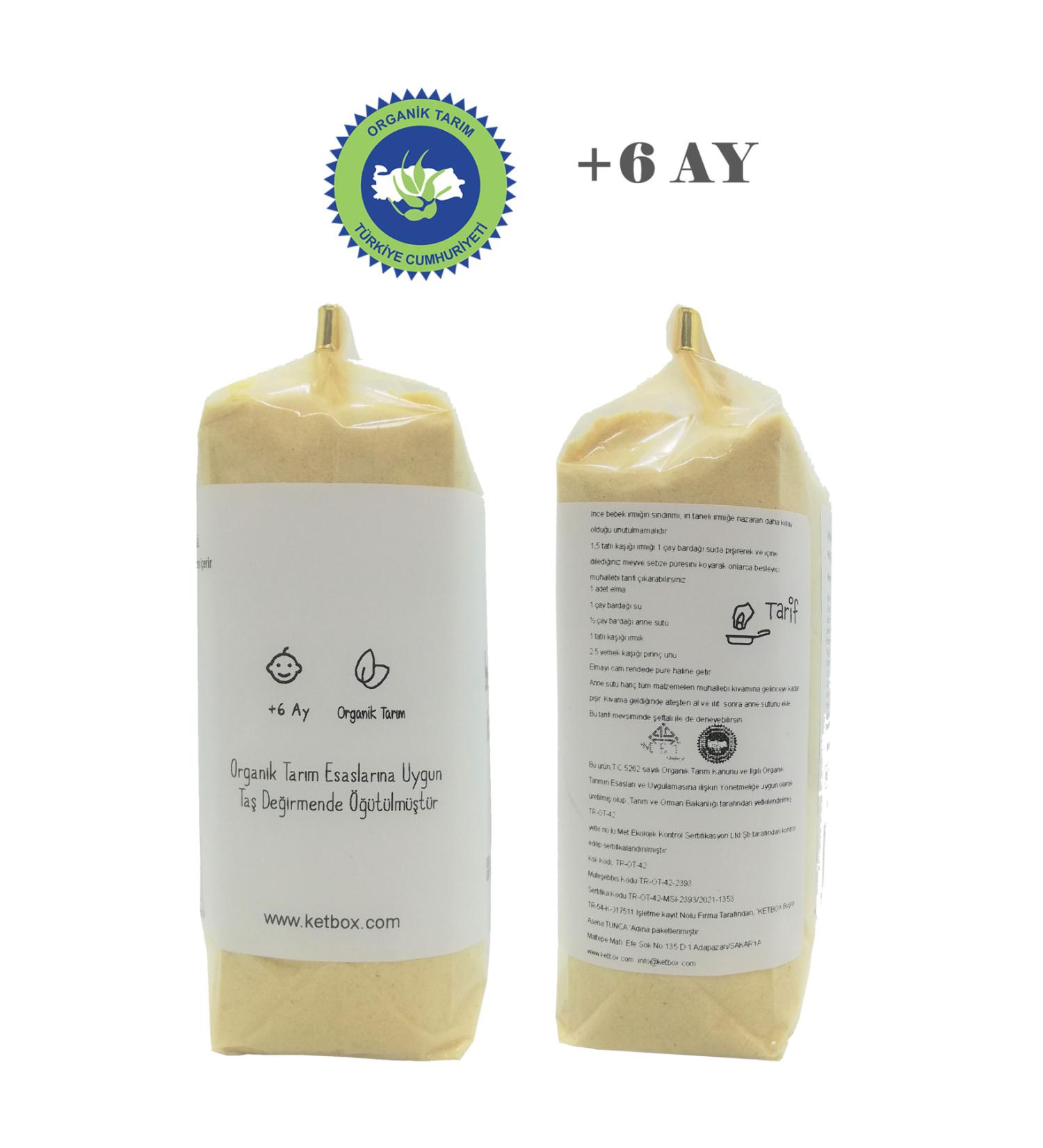 ketbox Organic Baby Semolina and Allergenic Baby Biscuit Supplementary Food Set +6 Months - Buy Online on GoSupps.com