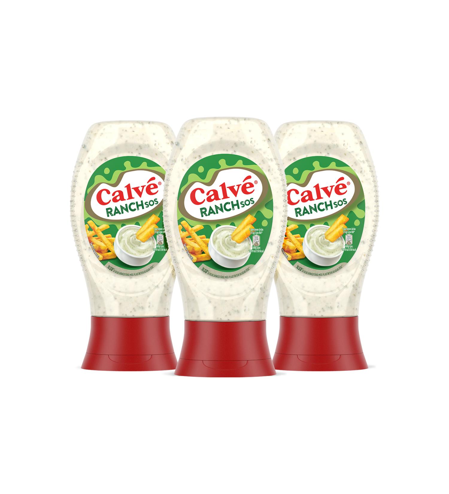 Calve Sauce Ranch 245 gr X3 Pieces - Buy Online on GoSupps.com