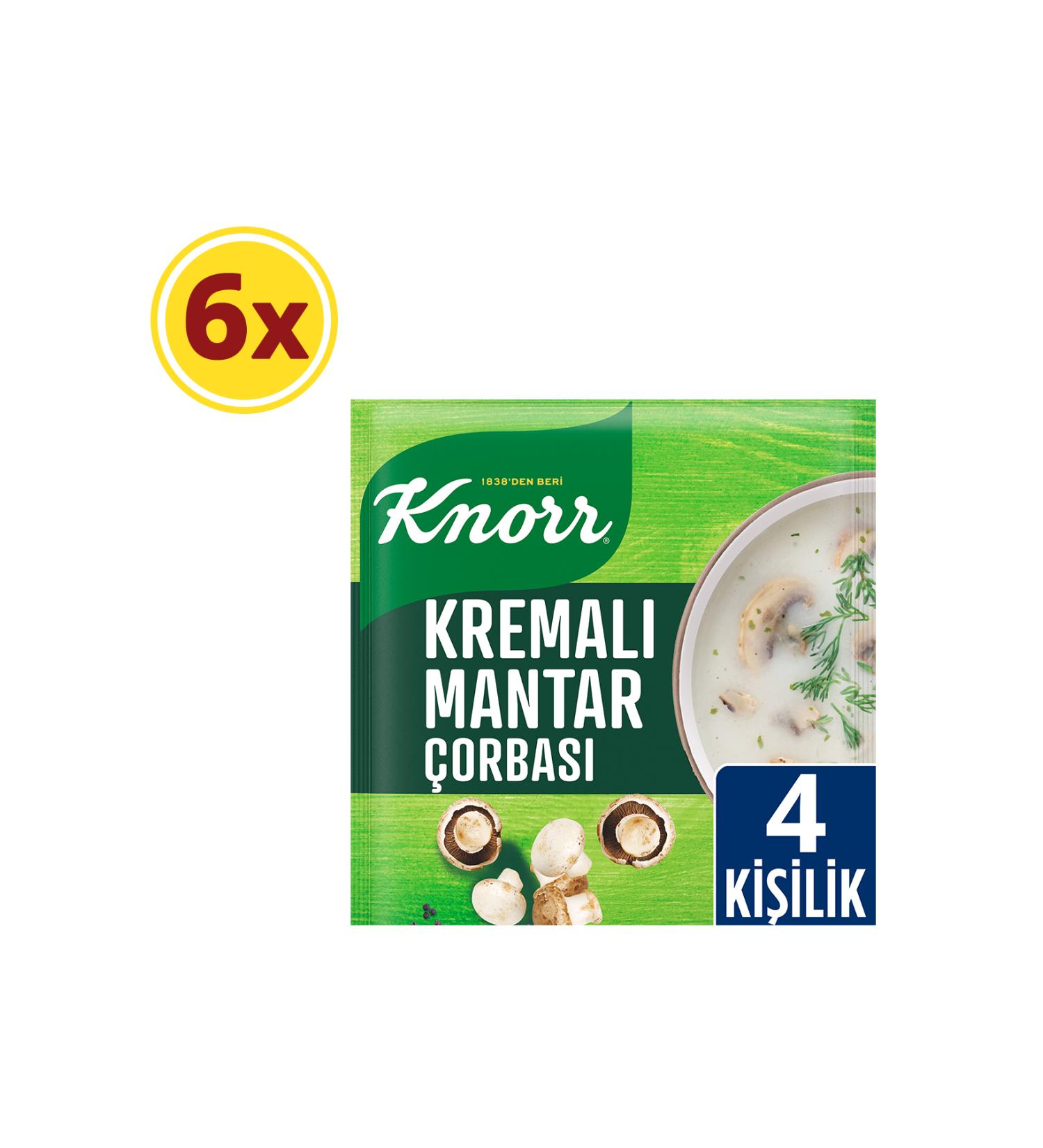 Knorr Cream of Mushroom Soup 63 gr X 6 Pieces - Buy Online on GoSupps.com