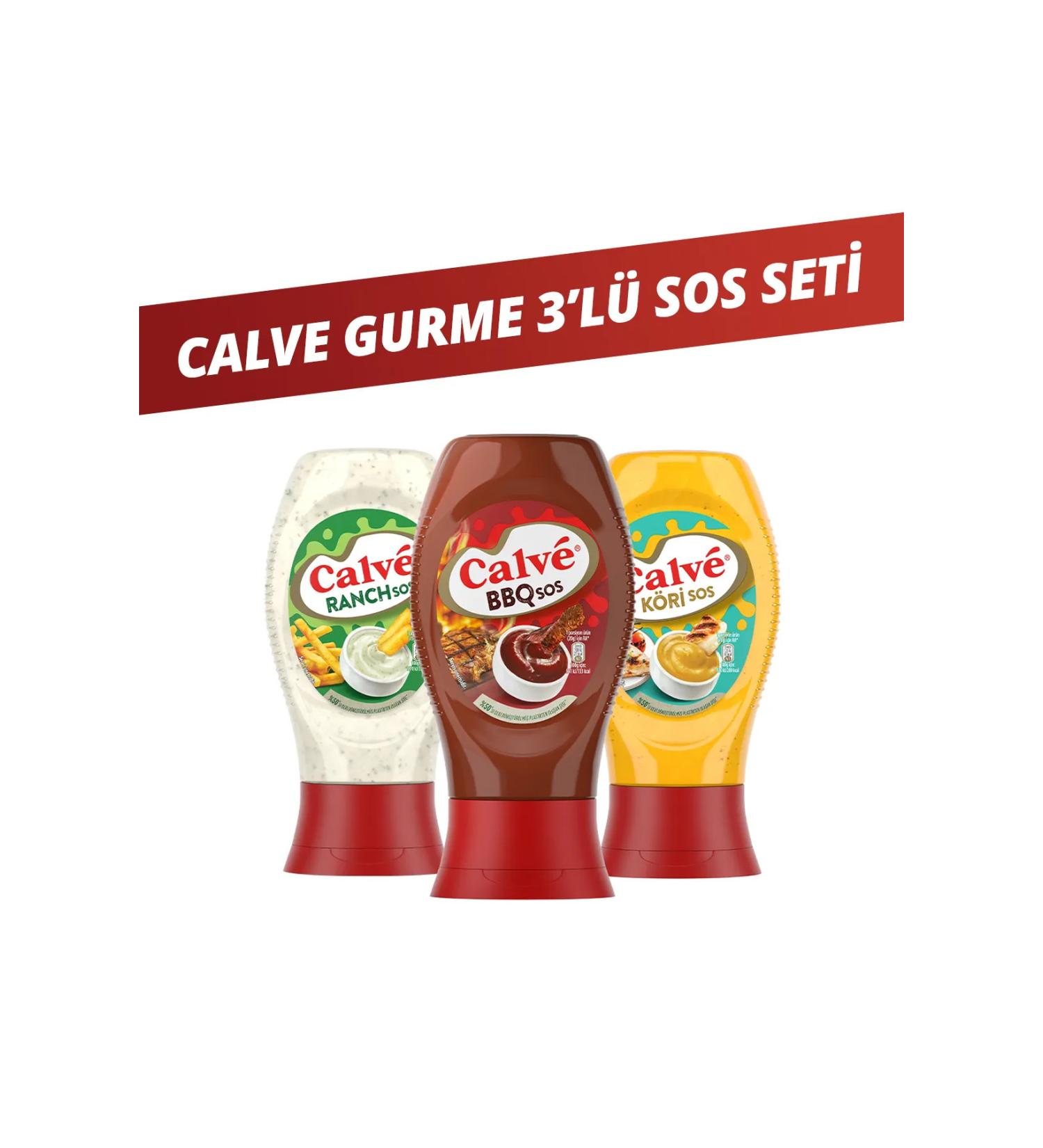Calve Ranch Sauce 245 G BBQ Sauce 290 G Curry Sauce 260 G - Buy Online on GoSupps.com