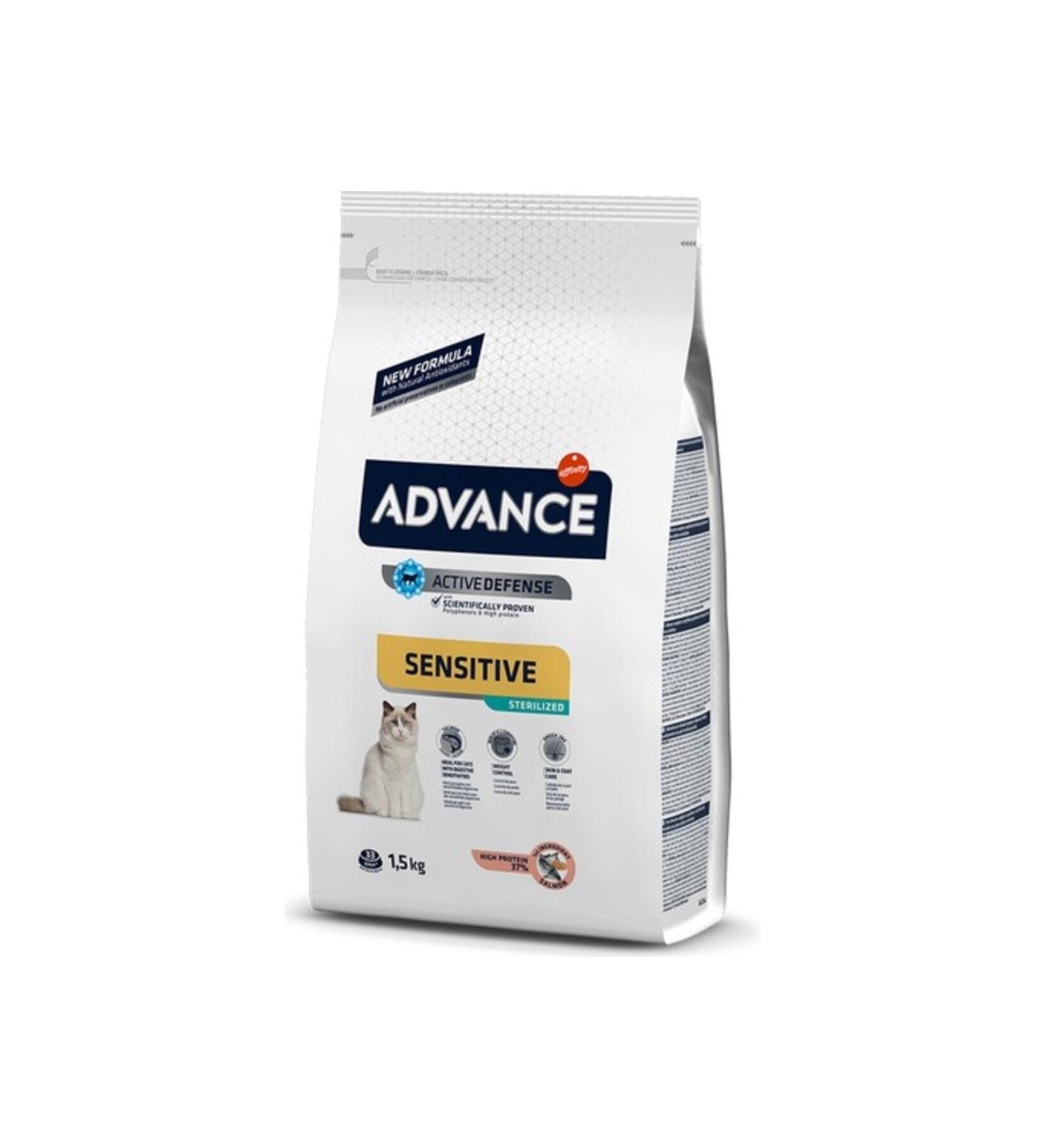 Advance Sensitive Salmon Adult Sterilized Cat Food 1.5 kg