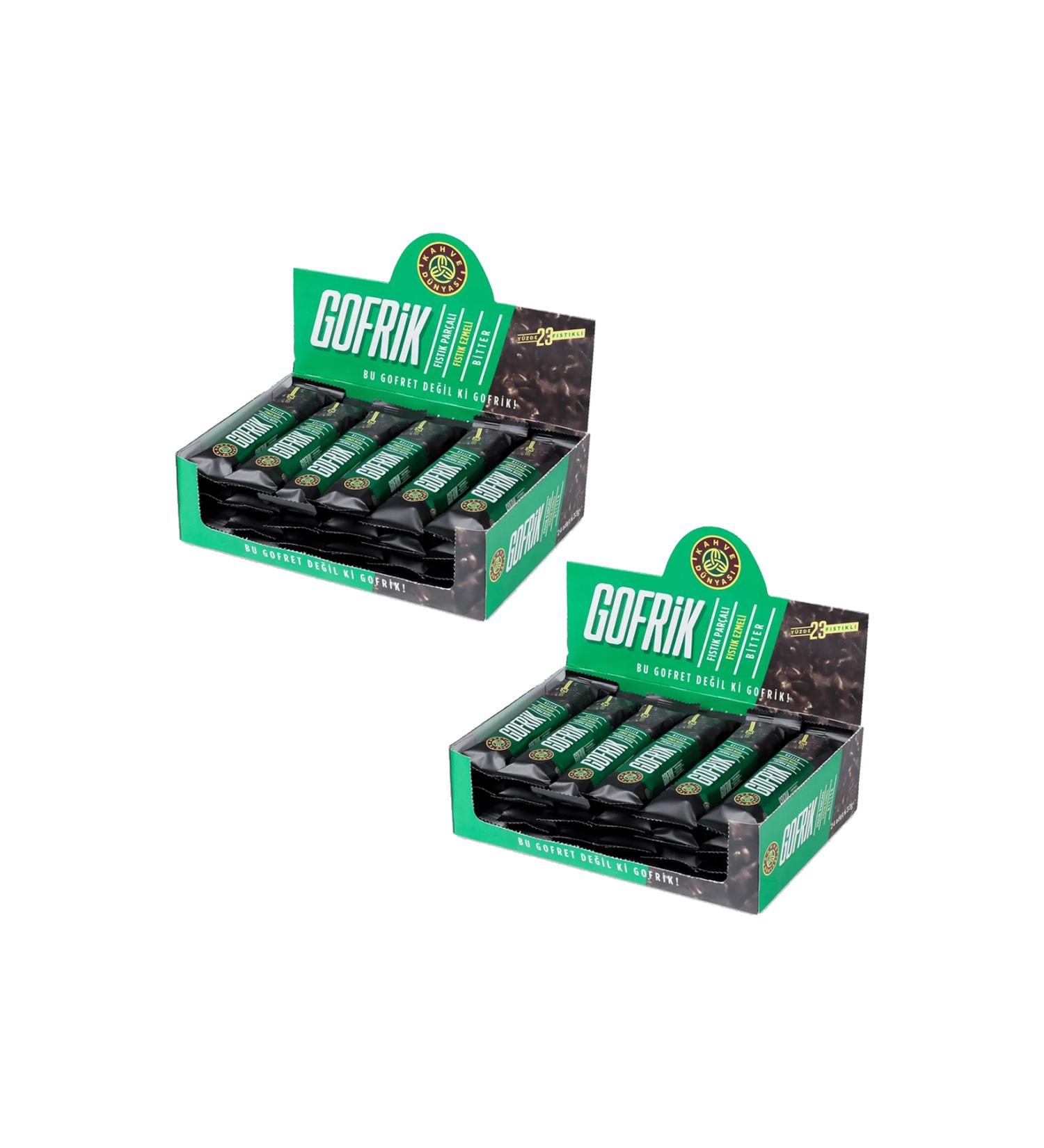 Coffee World Wafer Bitter Pistachio 33 Gr x 48 Pieces