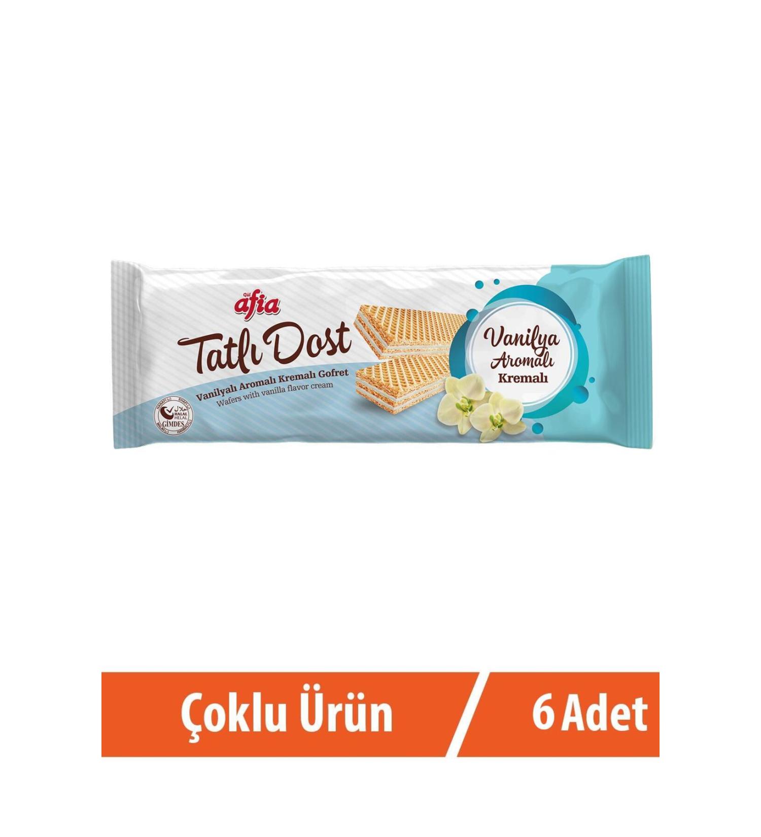 Afia Sweet Friend Vanilla Cream Wafer 6x140 Gr