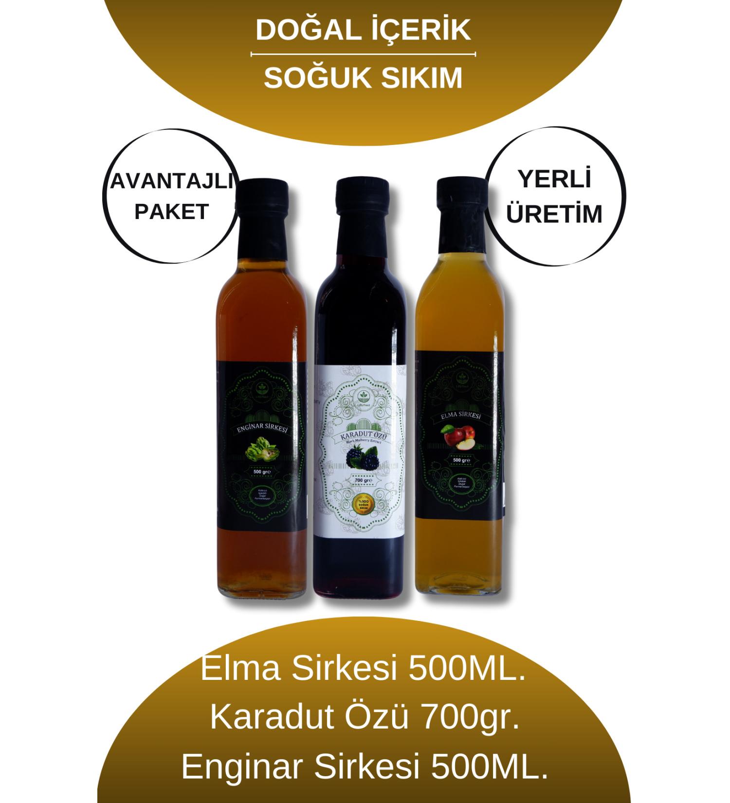 LifEffect BLACK MULBERRY EXTRACT 700 GRAM & APPLE VINEGAR 500 ML & HAWK TREE VINEGAR 500 ML