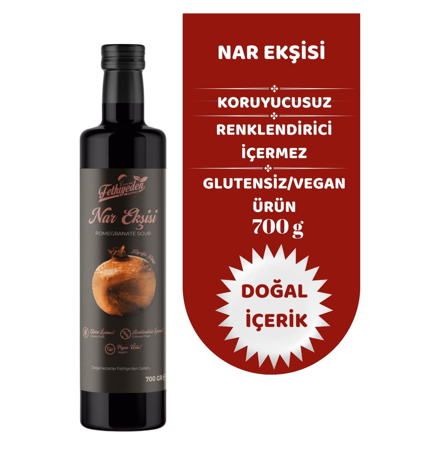 Comes from Fethiye Natural Additive-Free and Organic Pomegranate Syrup 700gr - Buy Online on GoSupps.com